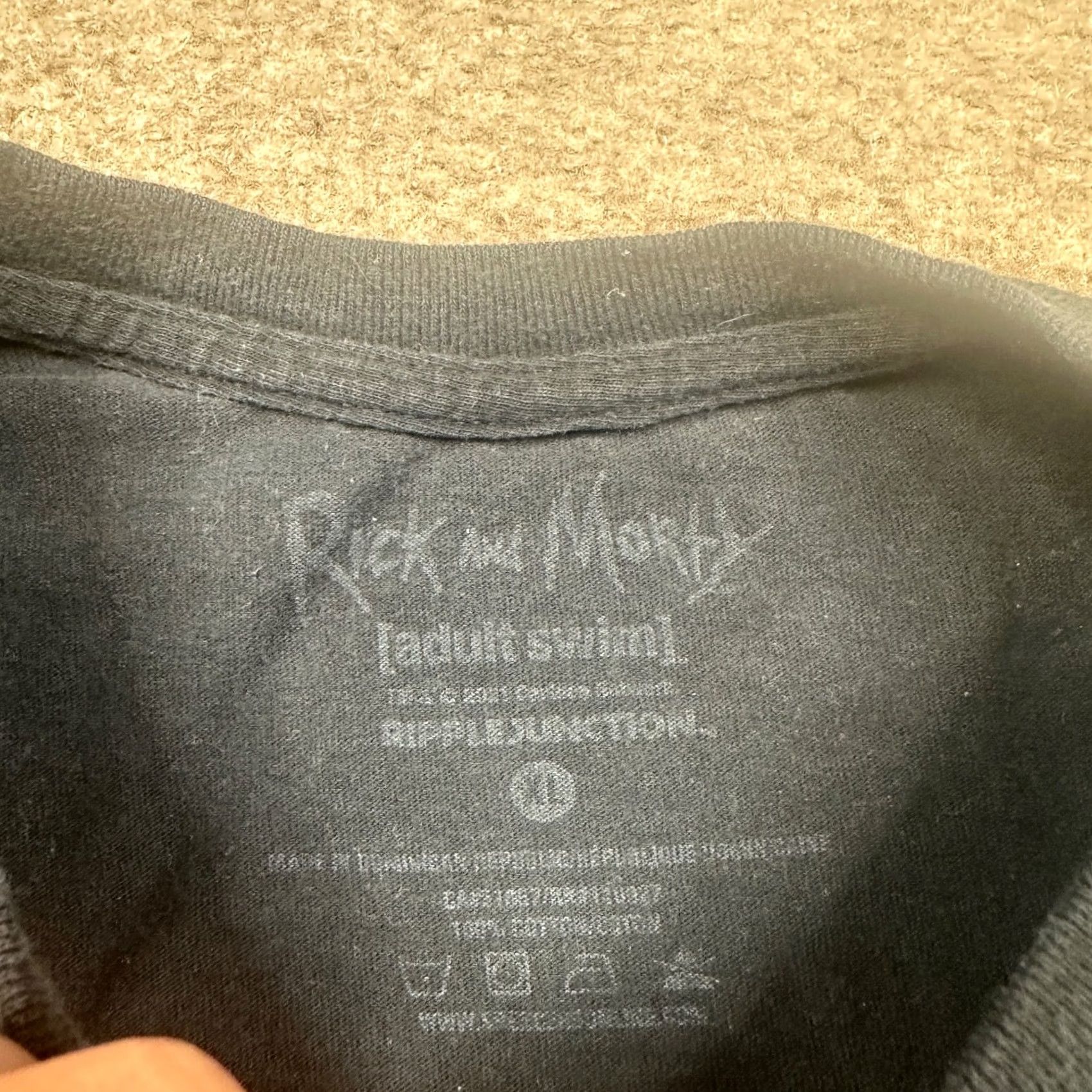 Ripple Junction Rick & Morty Shirt Men's Size XL Black Cartoon Graphic Tee Short Sleeve Casual T Size US XL / EU 56 / 4 - 4 Thumbnail