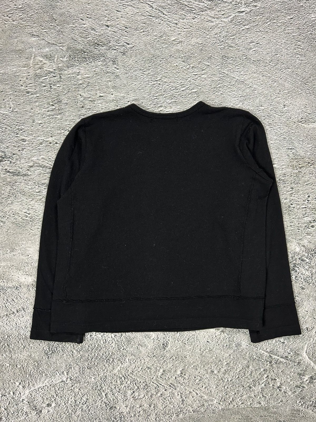 Comme des Garcons × H&M Comme Des Garcons x HM wool sweater Japanese boxy fit black Size L / US 10 / IT 46 - 5 Thumbnail
