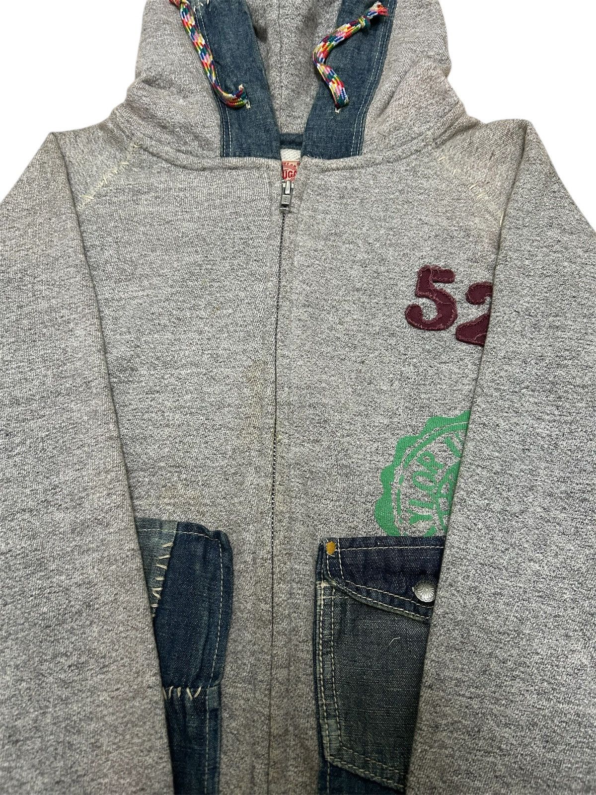 Japanese Brand Vintage Japanese Cube Sugar Workwear Patches Pockets Hoodie Size US M / EU 48-50 / 2 - 3 Thumbnail
