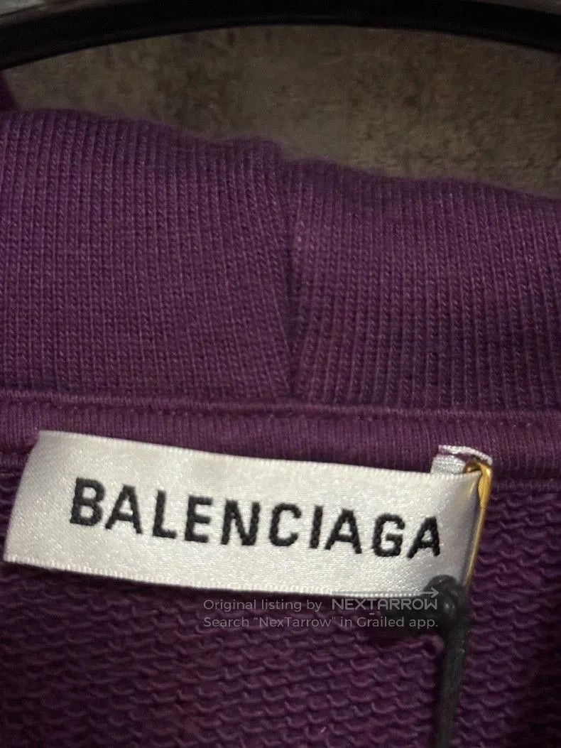 Balenciaga Balenciaga Purple Logo Hoodie. Size US S / EU 44-46 / 1 - 3 Thumbnail