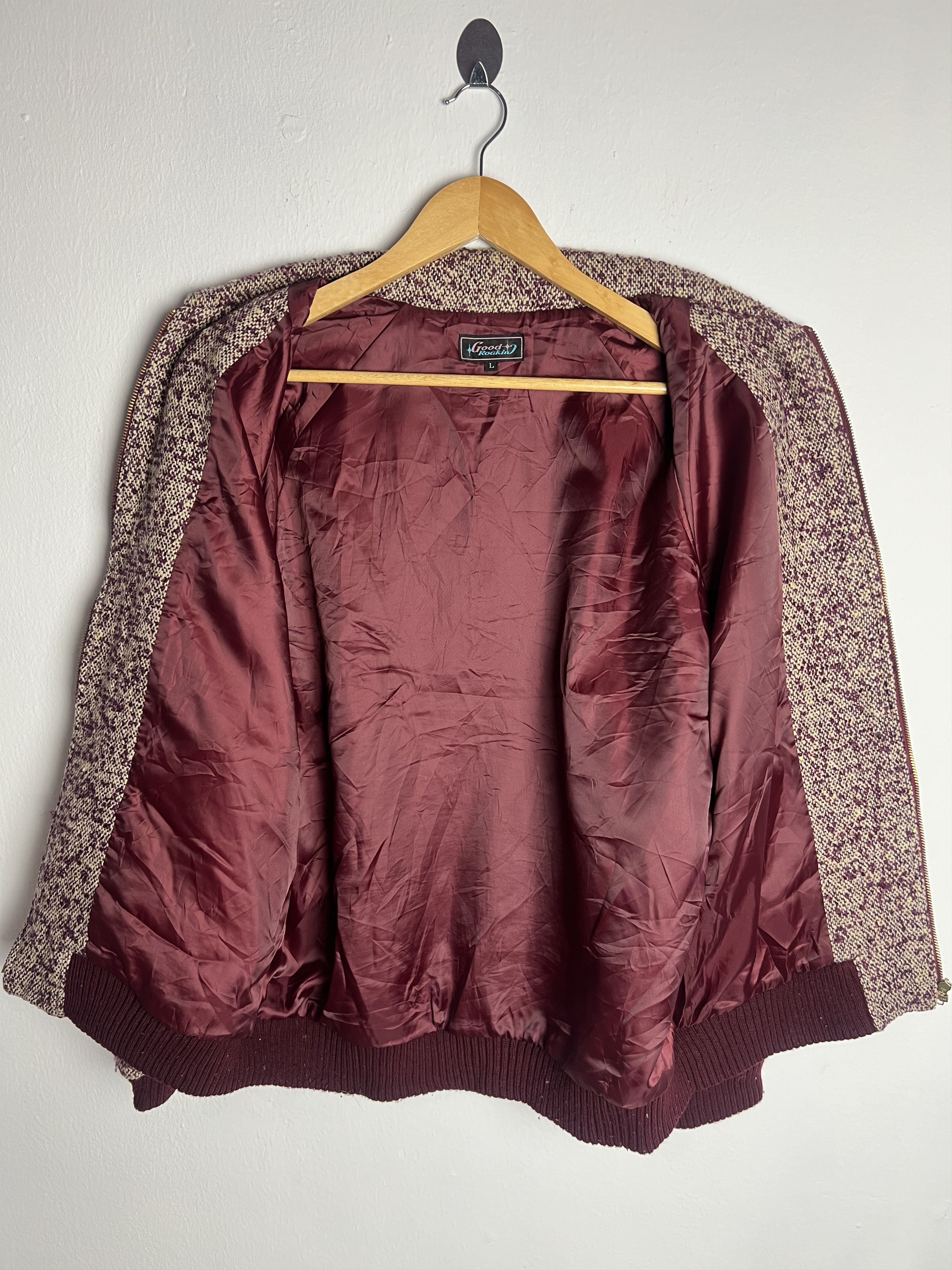 Japanese Brand Vintage Good Rocking Wool Blend Tweed Jacket Size US L / EU 52-54 / 3 - 9 Thumbnail