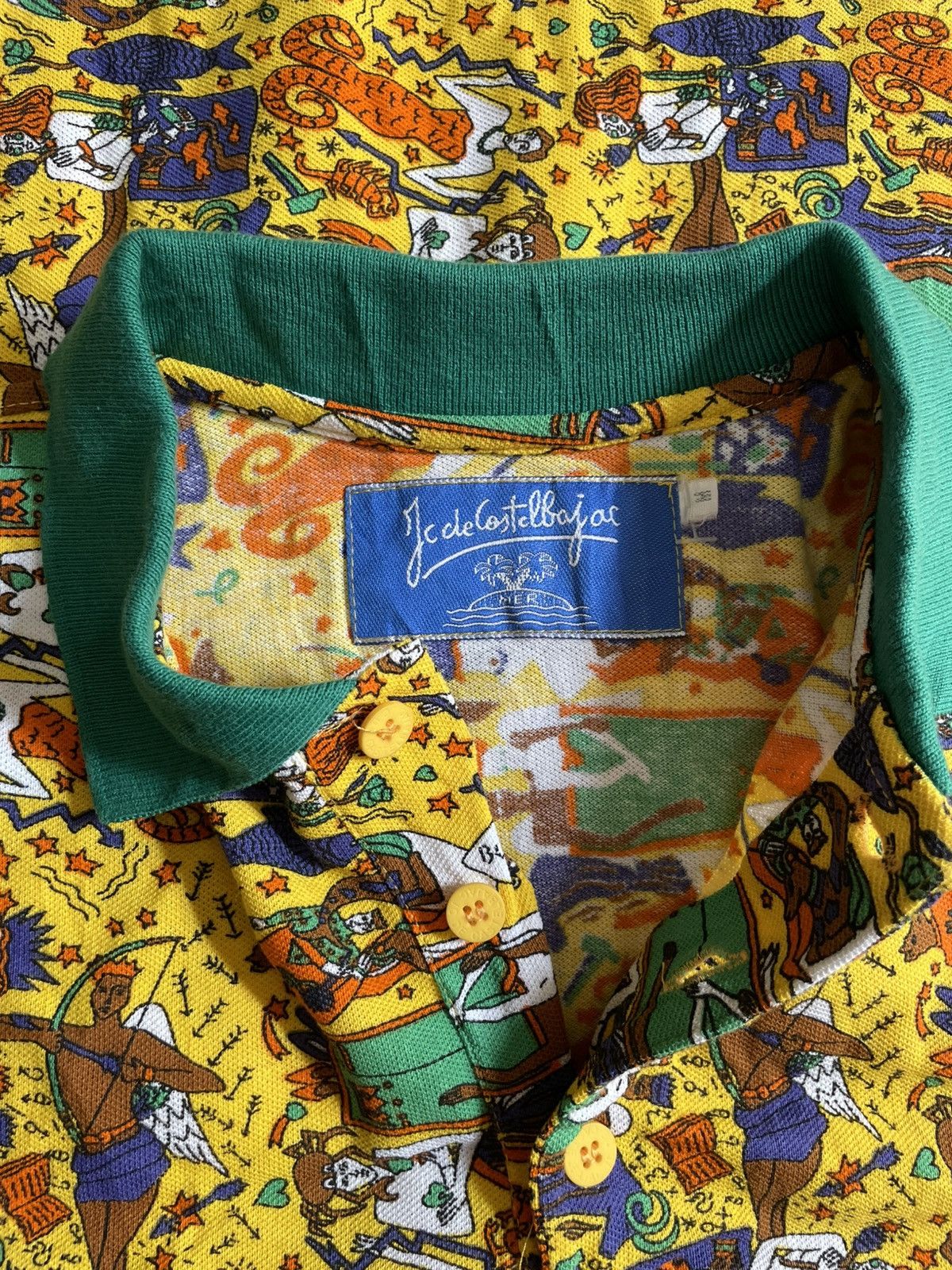 Jean Charles De Castelbajac JC DE Castel bajac full printing polo shirt Size US M / EU 48-50 / 2 - 4 Thumbnail