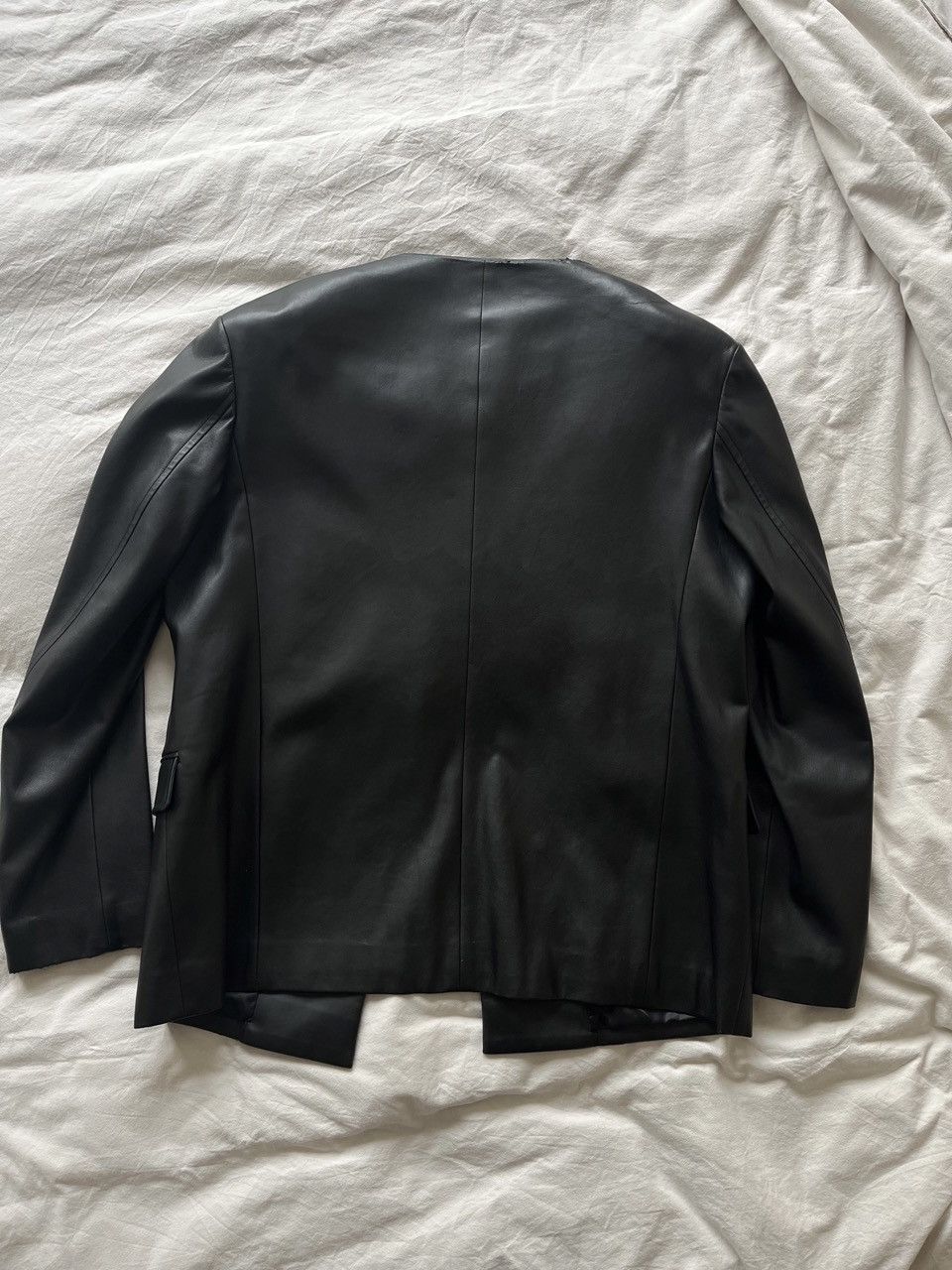 Other Untitled Collective New York - Rare Faux Leather Jacket (L) Size US L / EU 52-54 / 3 - 2 Thumbnail