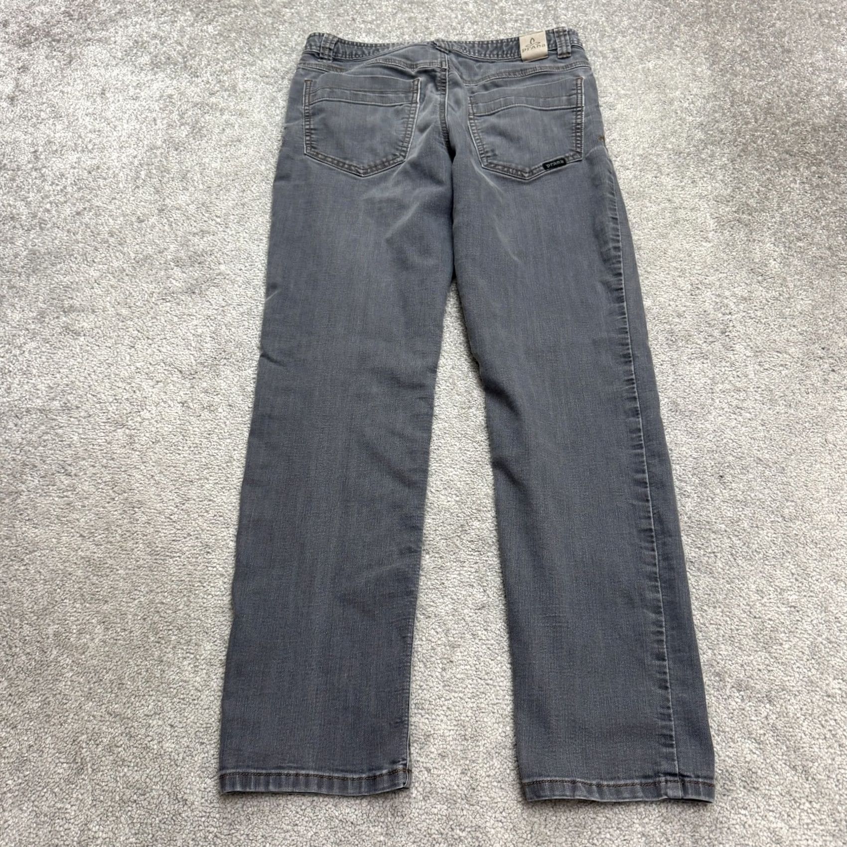 Prana prAna Bridger Slim Fit Denim Jeans Mens 30x30 Gray Organic Cotton Casual Stretch Size US 30 / EU 46 - 2 Thumbnail