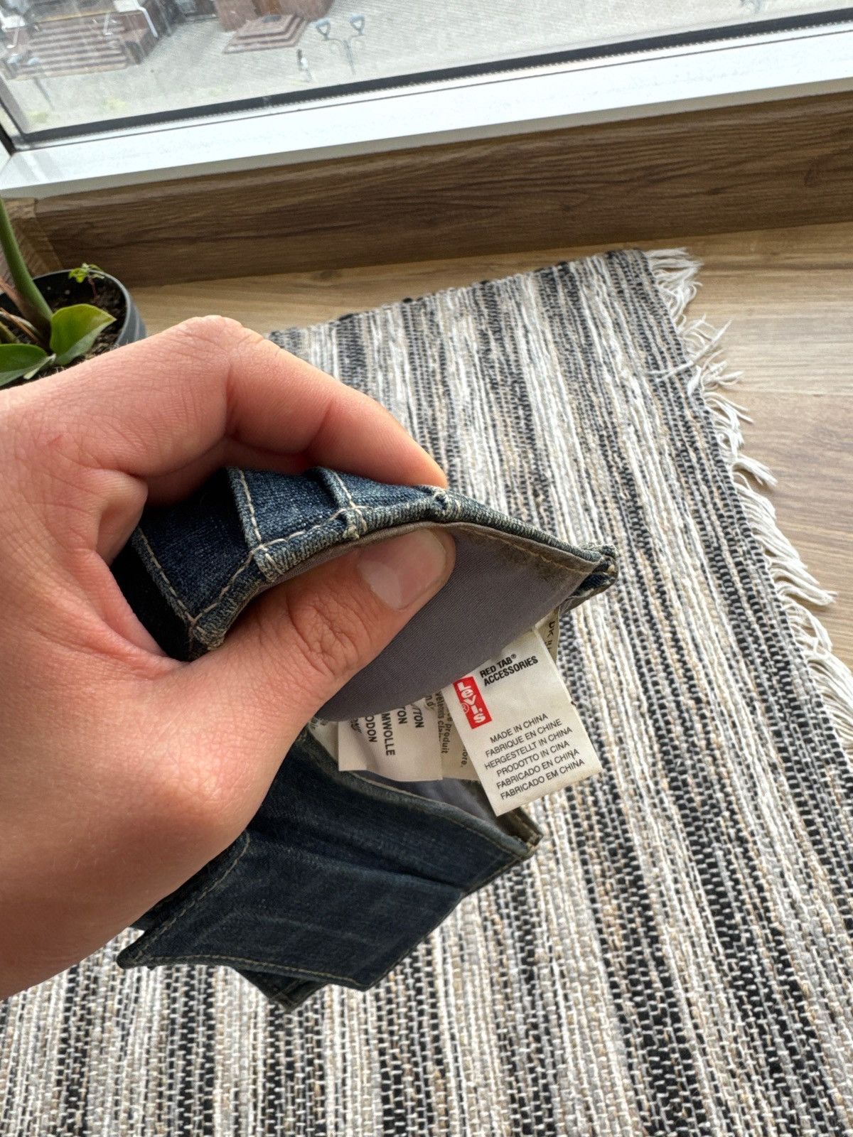 Levi's × Vintage Vintage Levis Red Tab Accessories 90s RARE denim Wallet Size ONE SIZE - 6 Thumbnail
