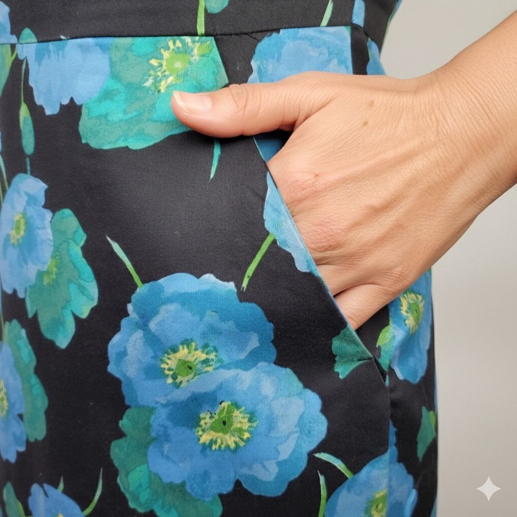Loft Ann Taylor Loft Size M Dress 100% Cotton Floral Fitted Size M / US 6-8 / IT 42-44 - 7 Thumbnail