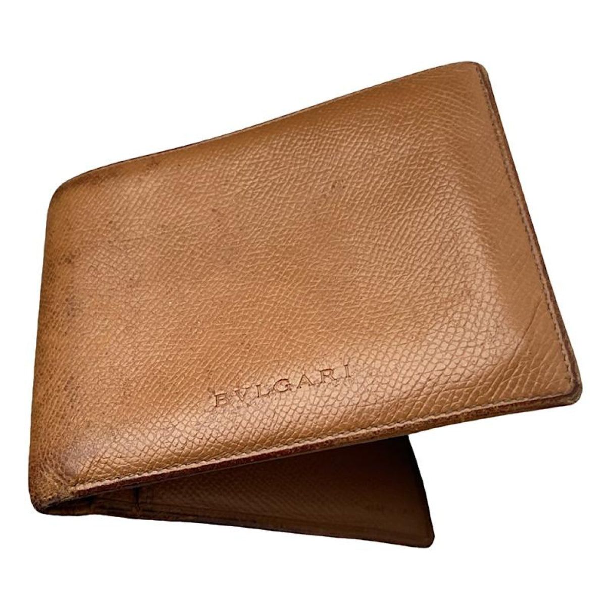 Bvlgari Brown Leather Wallet Size ONE SIZE - 1 Thumbnail