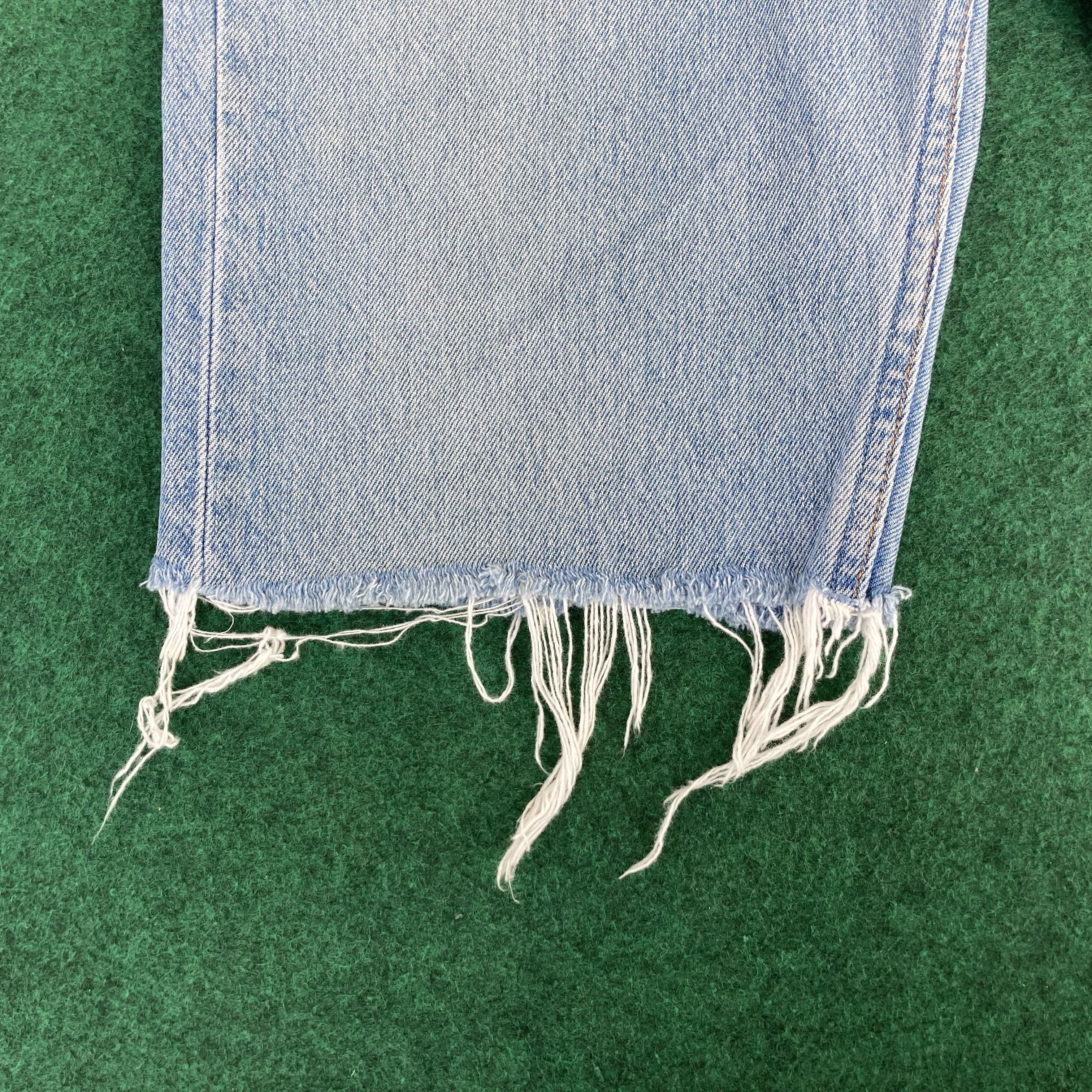 Levi's × Vintage Vtg Levis 501 Short Jorts Ripped Punk Grunge Jeans Size US 29 - 5 Thumbnail