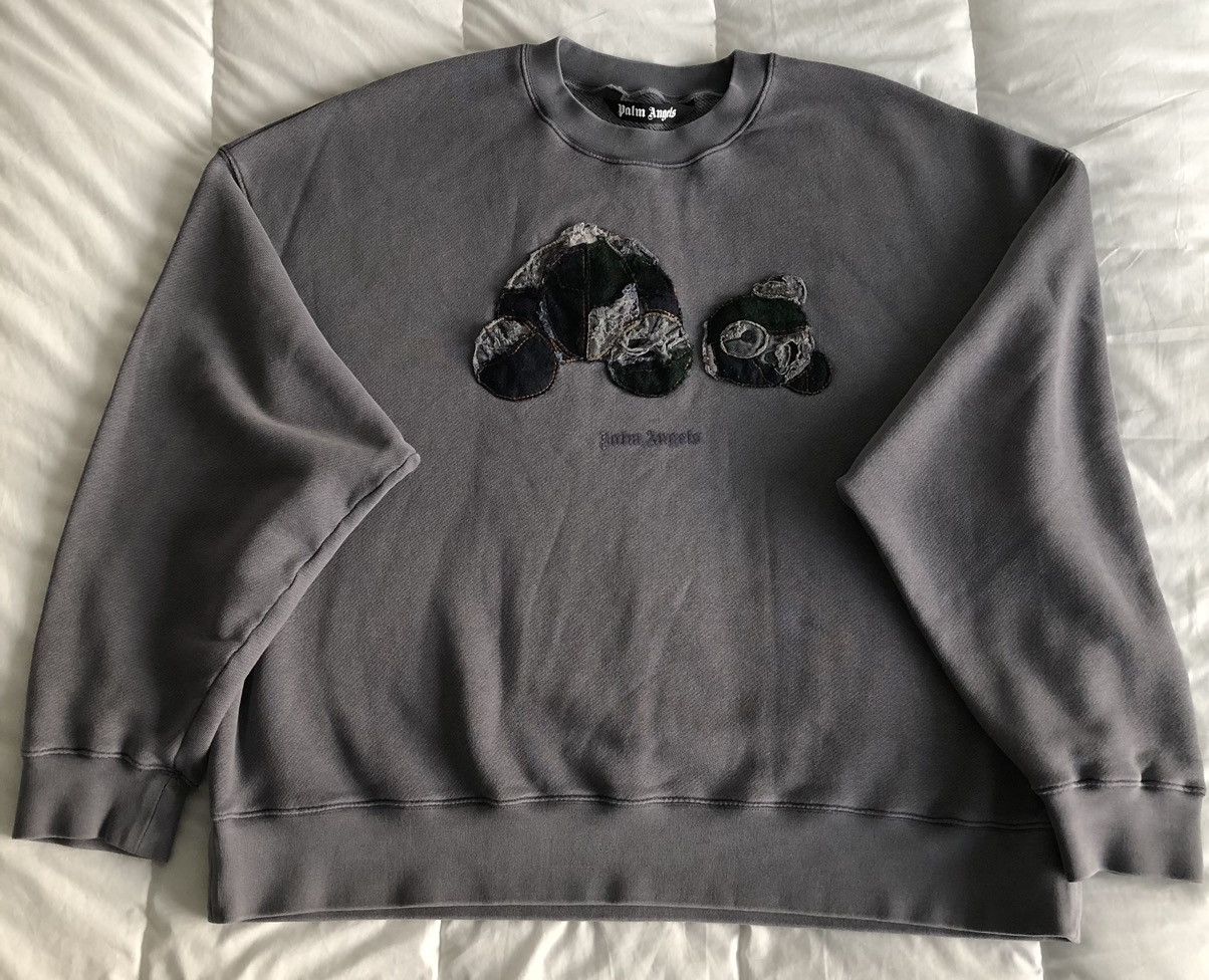 Palm Angels Palm angels patchwork ripped bear crewneck Size US XL / EU 56 / 4 - 1 Thumbnail