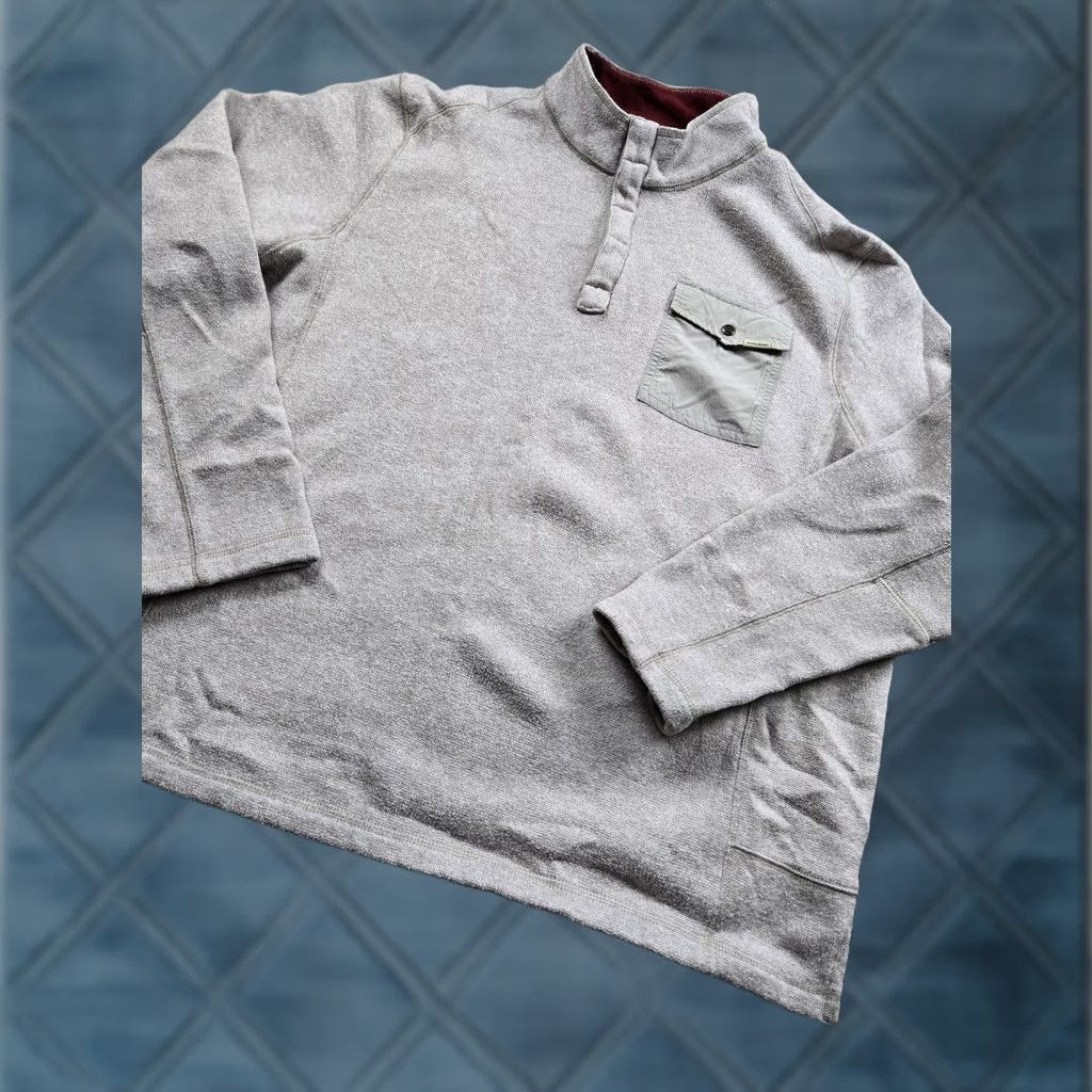 Vintage Woolrich Pullover Mens 2XL Beige Fleece Snap Mock Neck Chest Pocket Outdoors Size US XXL / EU 58 / 5 - 1 Thumbnail