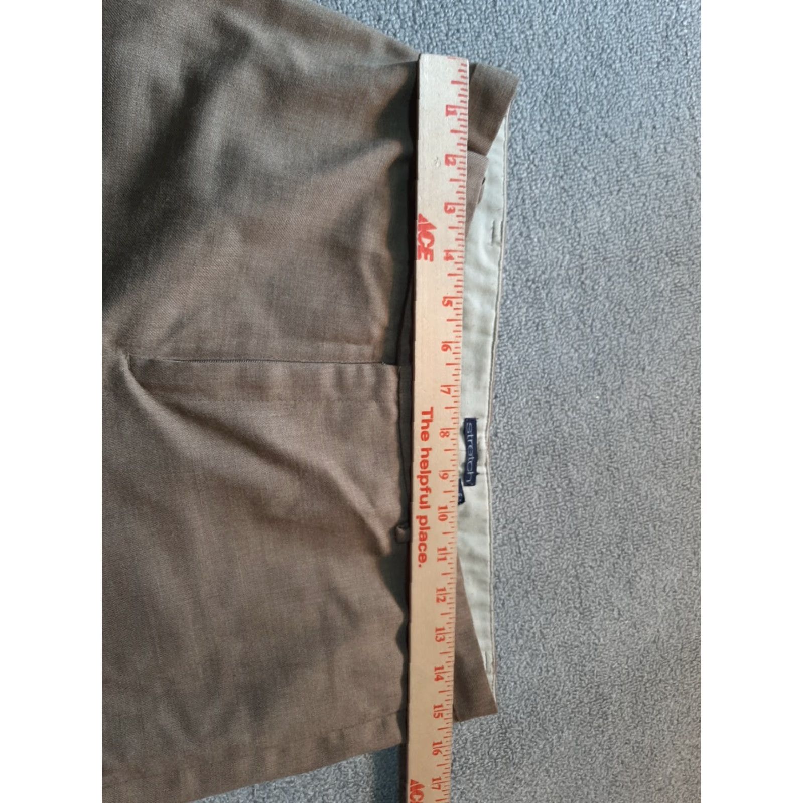 Gap Womens Gap Pants Size 10 R Tan Stretch Chino Pants Womens Regular Stretch Brown Size 32" / US 10 / IT 46 - 3 Thumbnail