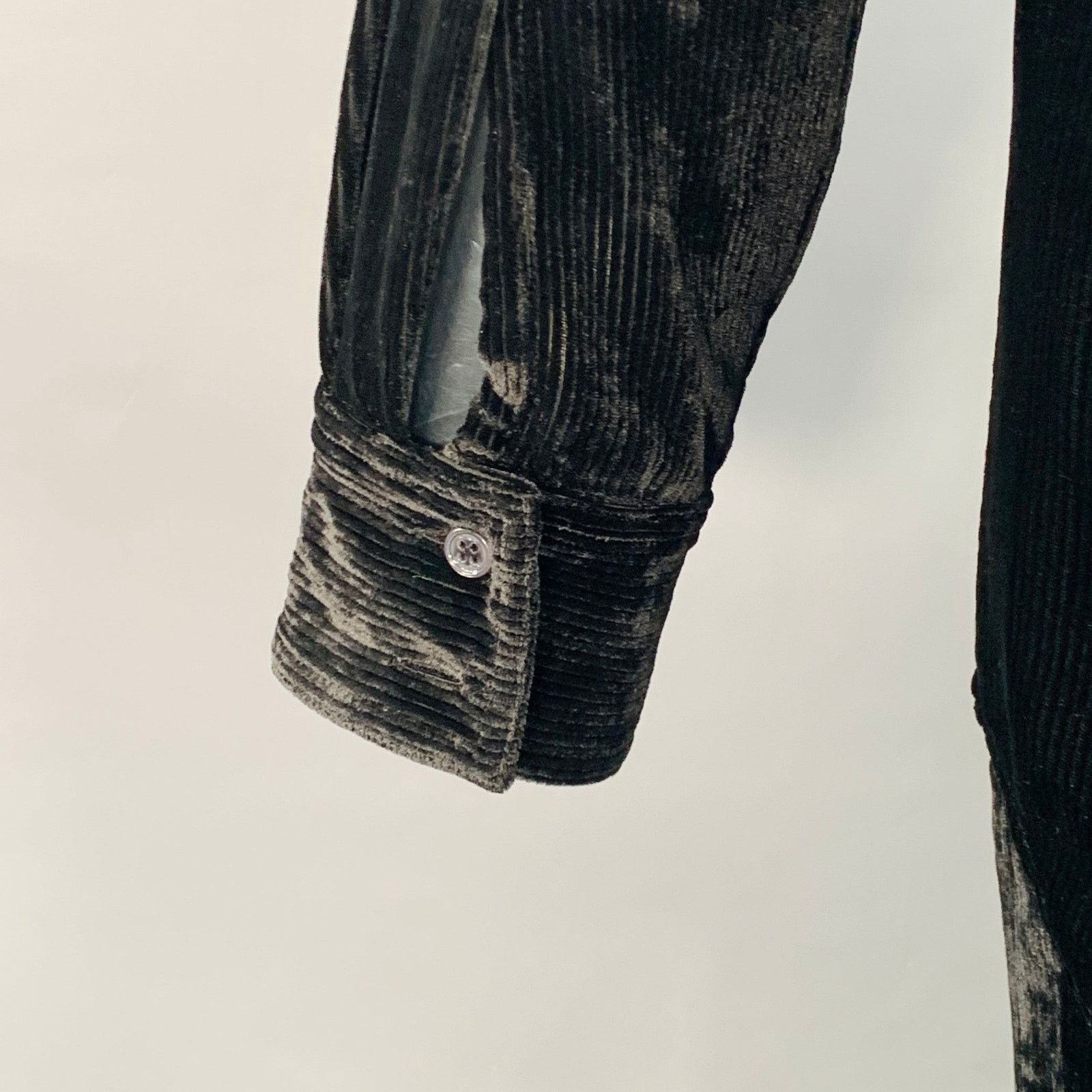 Sies Marjan S Black Velvet Silk Cotton Button Up Shirt Pants Set Size US S / EU 44-46 / 1 - 6 Thumbnail
