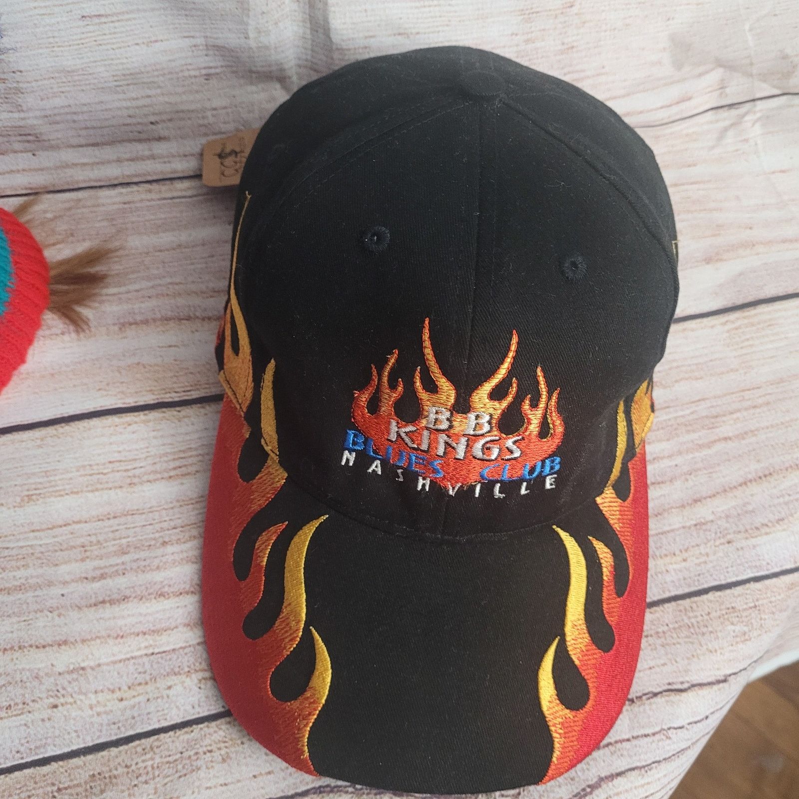 Band Tees × Vintage Vtg BB King Blues Club Flame hat band cap Size ONE SIZE - 4 Thumbnail