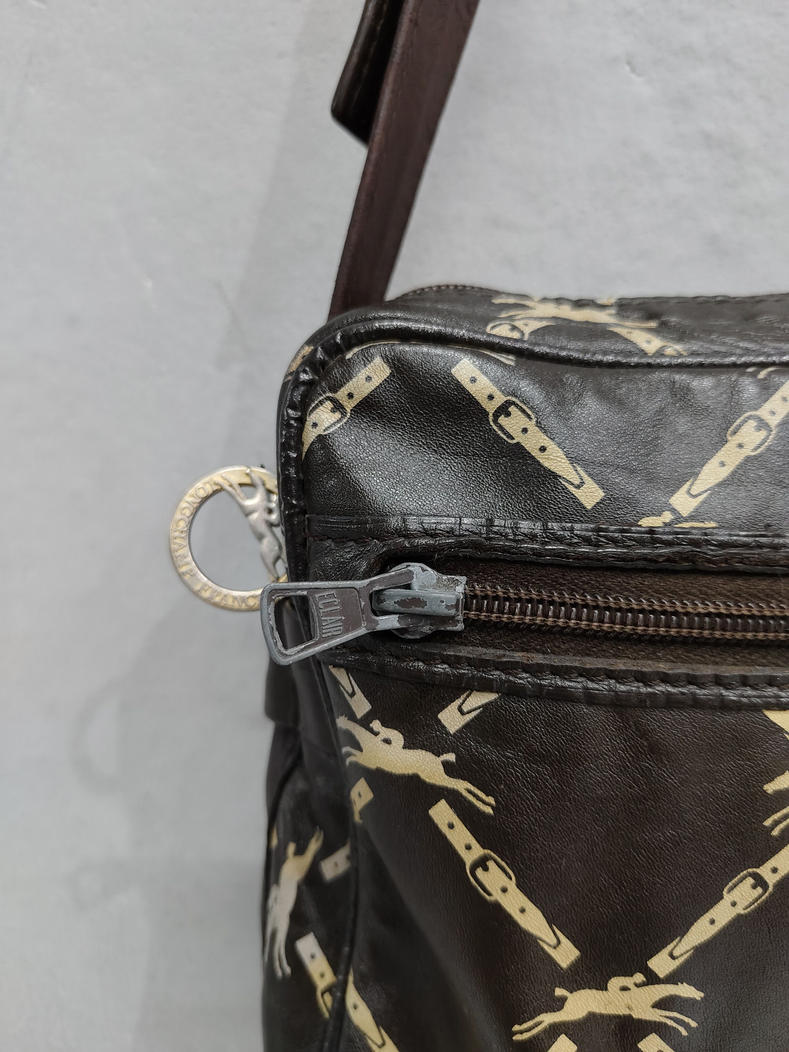 Longchamp 80s Longchamp🇫🇷 Archive Horsebit Monogram Shoulder Bag Size ONE SIZE - 3 Thumbnail