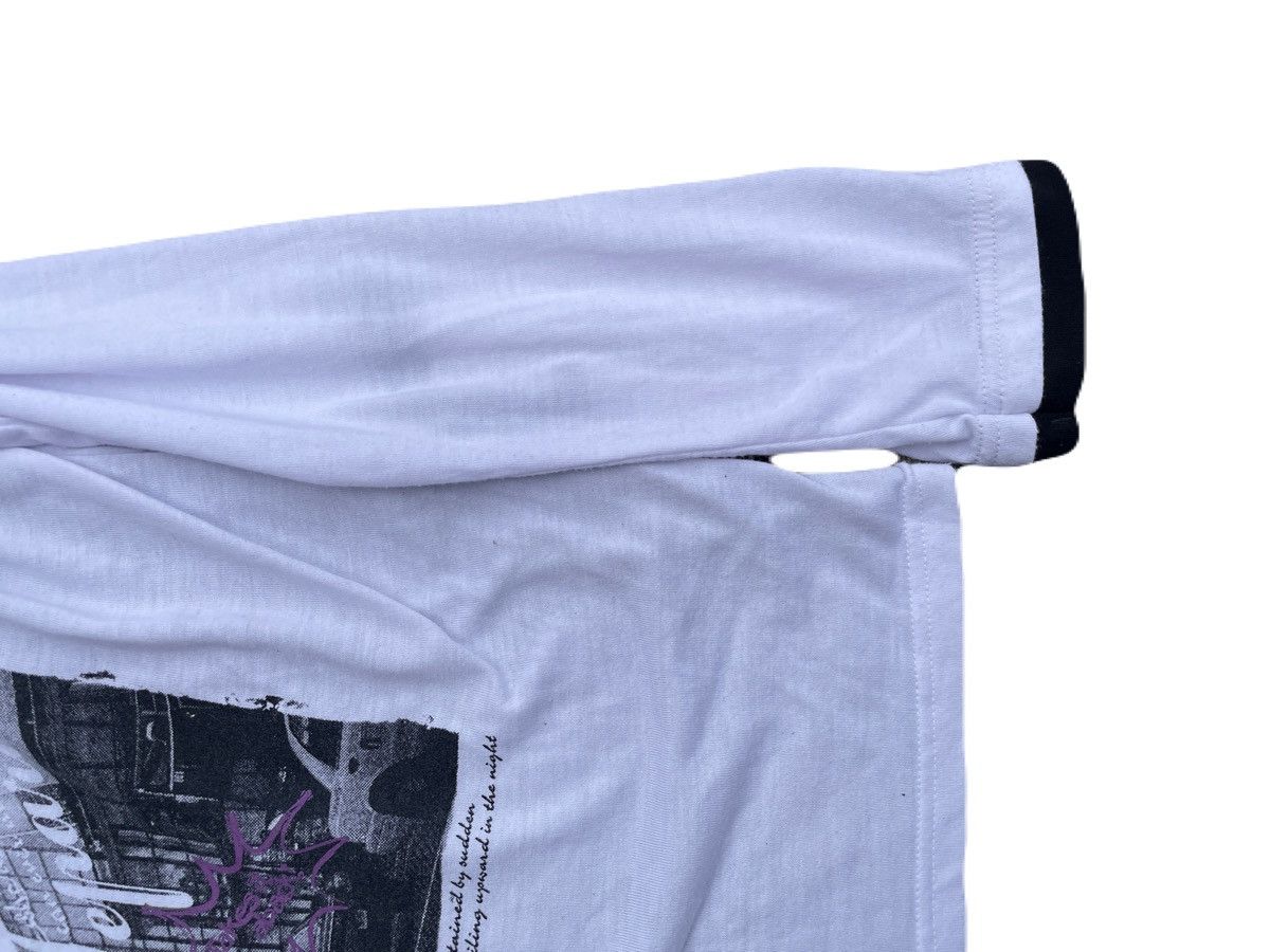 2000s Japanese archive Layered Drape Poem Long Sleeve Tee