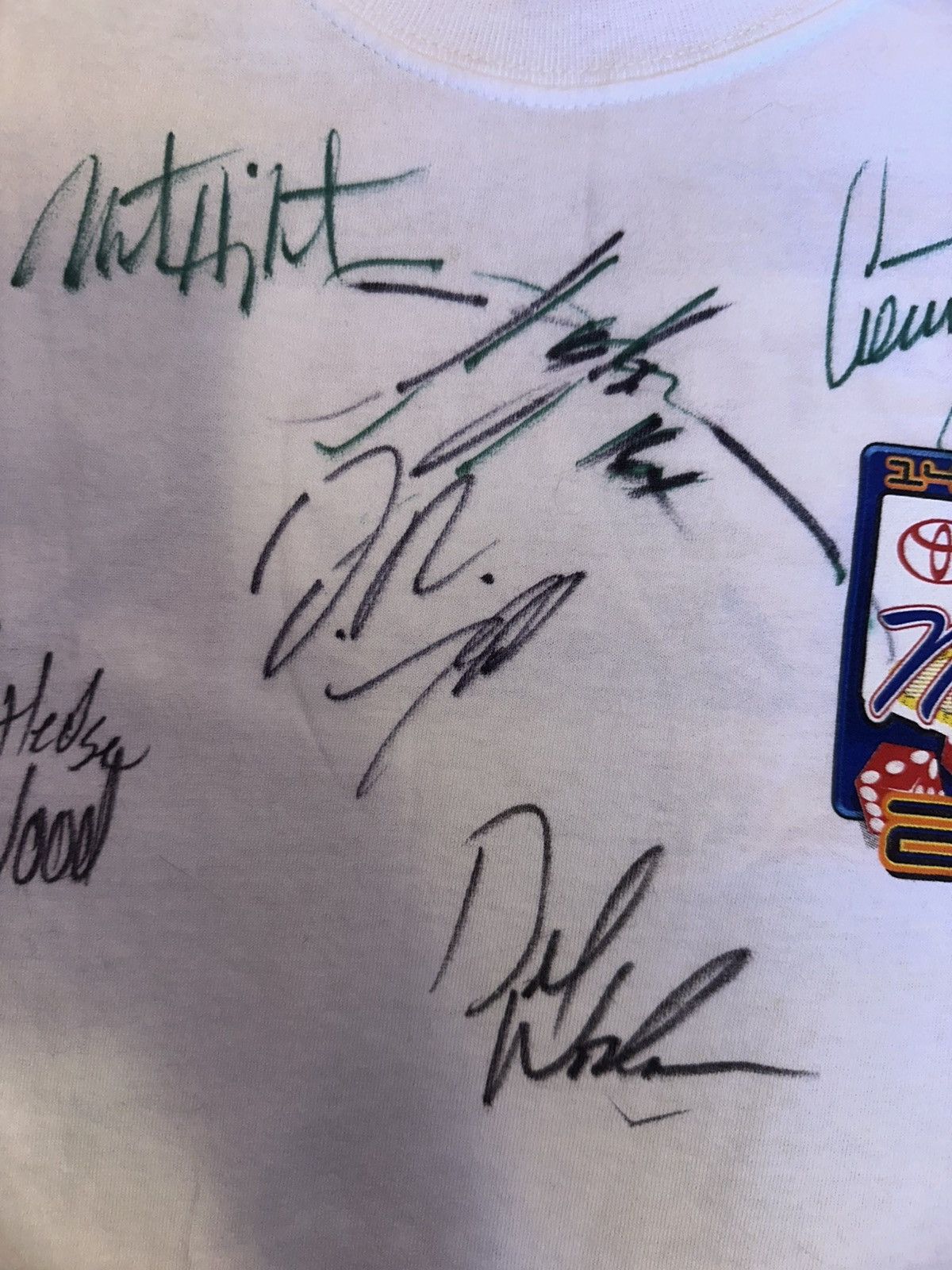 Gildan AUTOGRAPH Rutledge Wood/Alexis DeJoria Etc NHRA Vegas T Sz.L Size US L / EU 52-54 / 3 - 3 Thumbnail