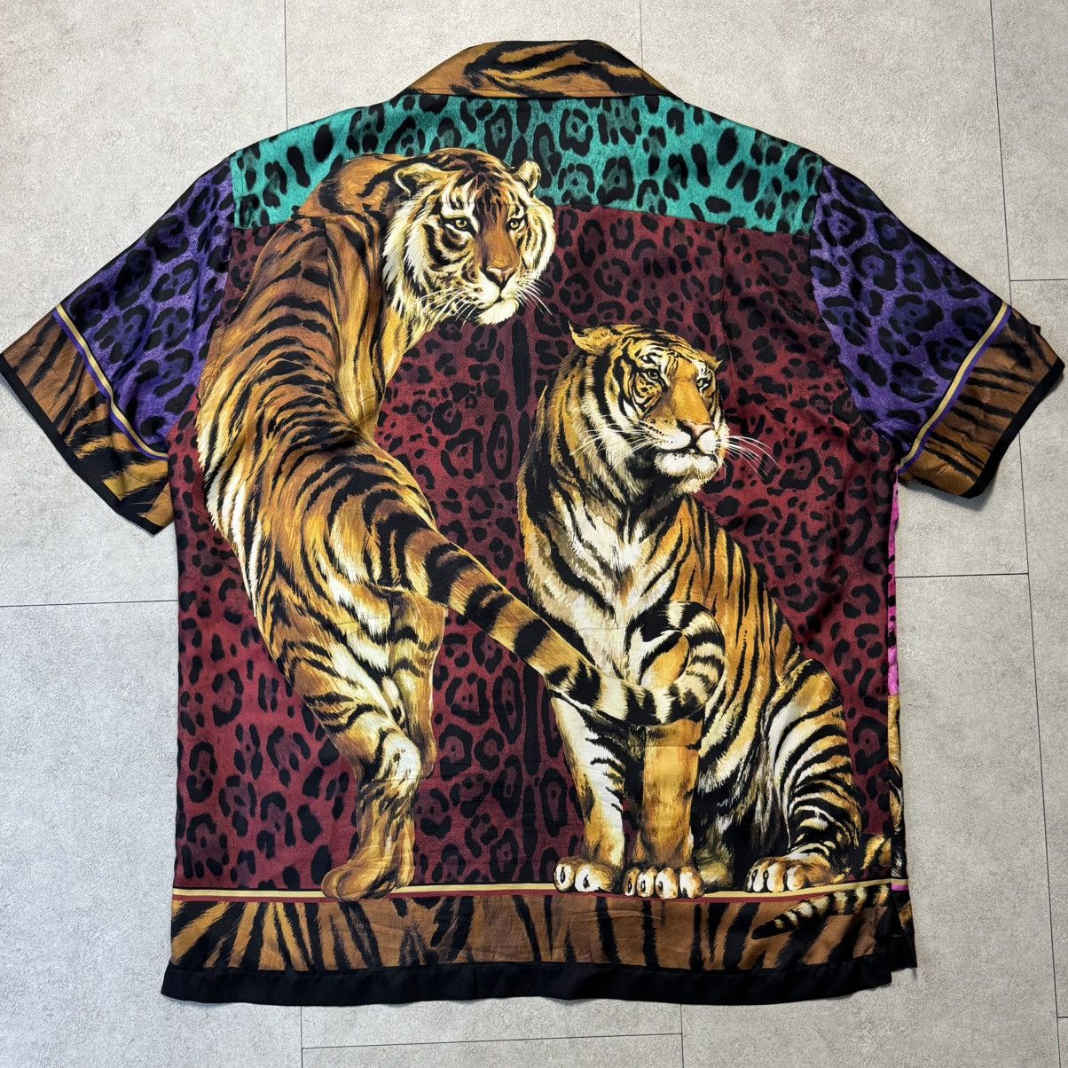 Dolce & Gabbana Dolce&Gabbana Tiger Leopard Color Block Shirts Size US M / EU 48-50 / 2 - 3 Thumbnail
