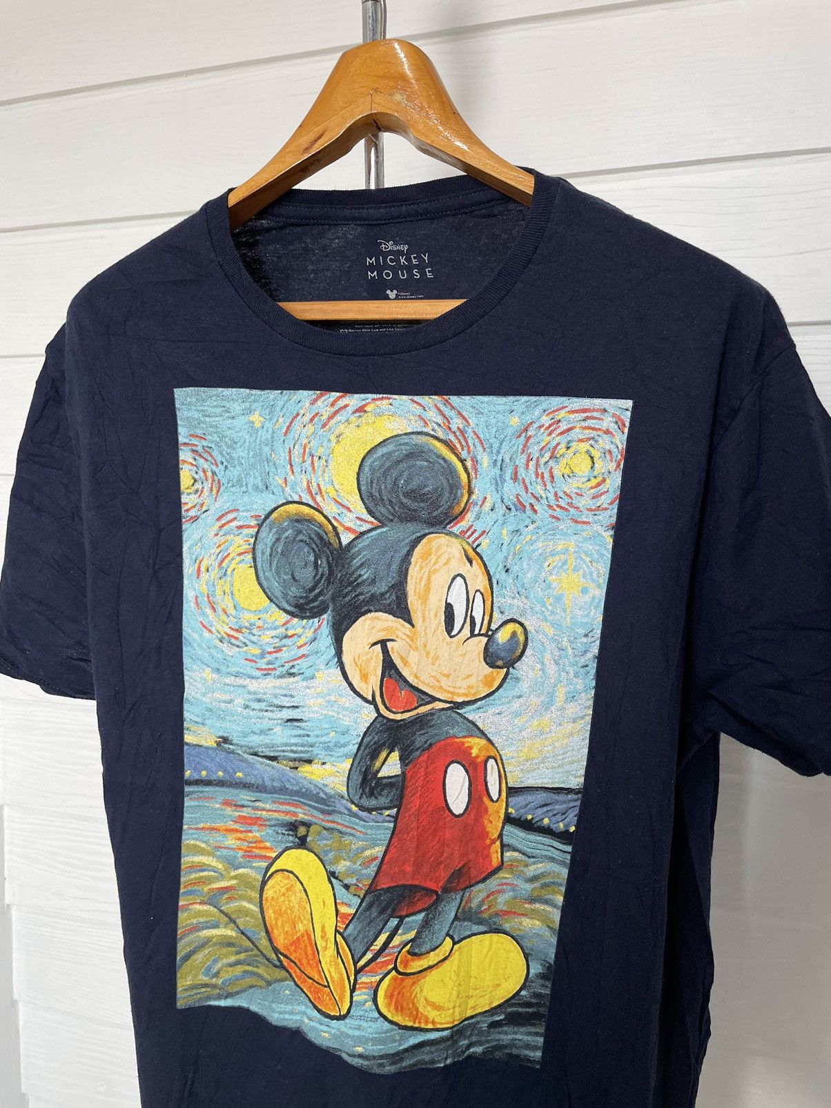 Disney MICKEY MOUSE VAN GOGH STARRY NIGHT Size US L / EU 52-54 / 3 - 2 Thumbnail