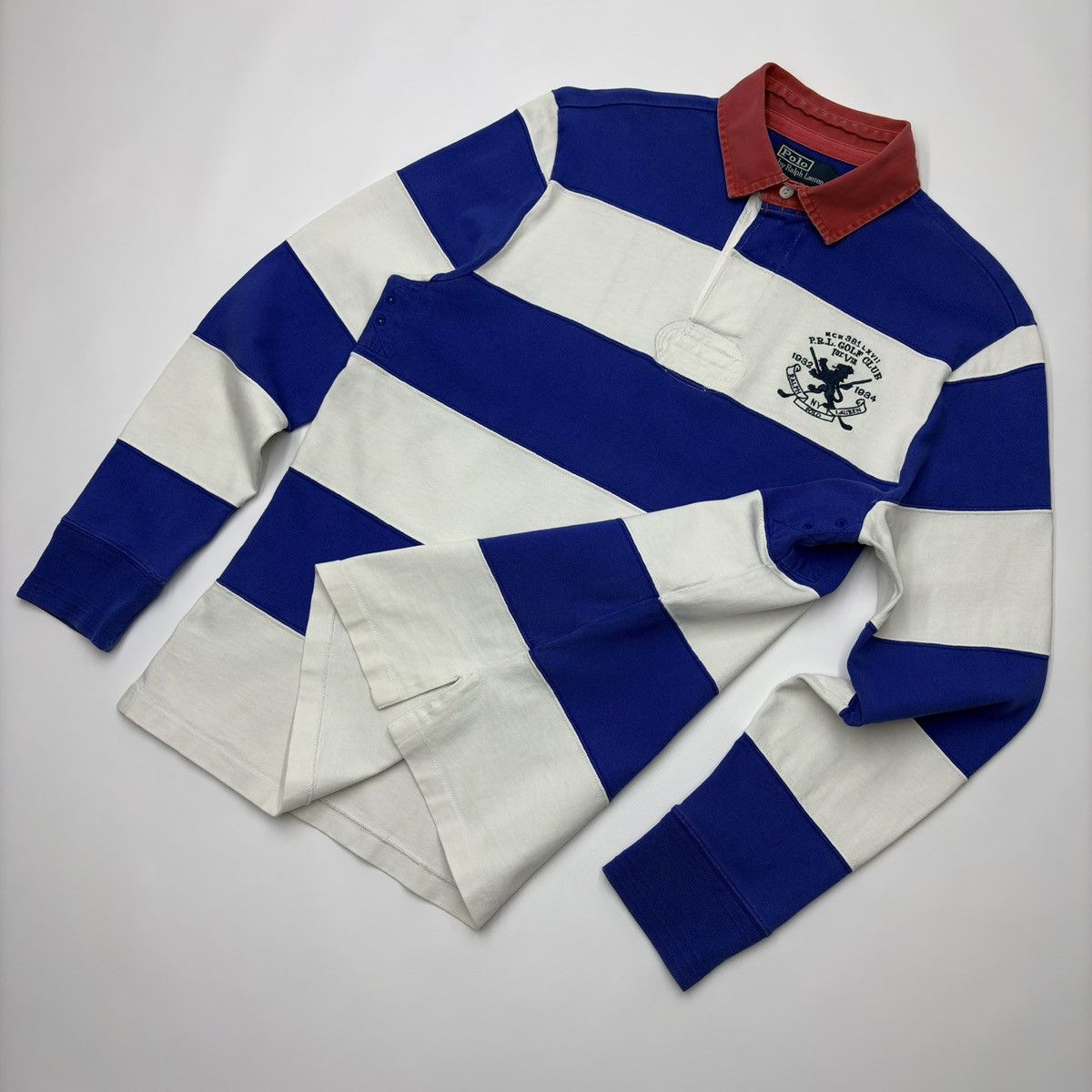 Polo Ralph Lauren Vintage Polo Ralph Lauren Striped Regby Long sleeve Size US M / EU 48-50 / 2 - 6 Thumbnail