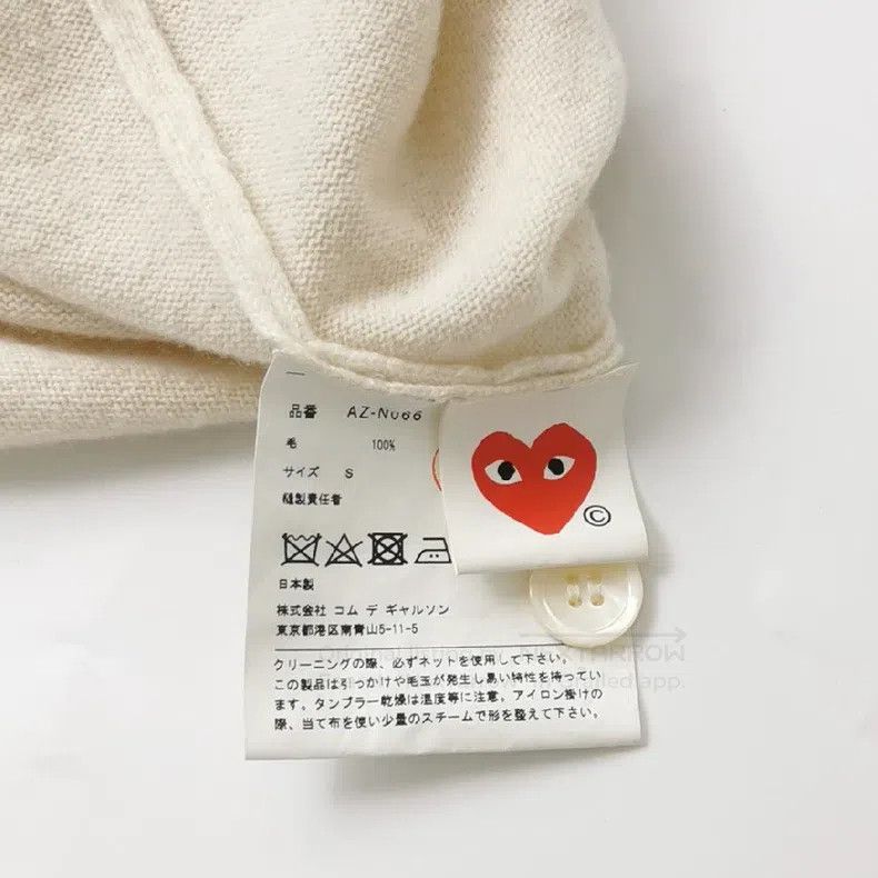 Comme des Garcons Comme Des Garcons Solid Color Single Button V-neck Knit Sw Size S / US 4 / IT 40 - 4 Thumbnail