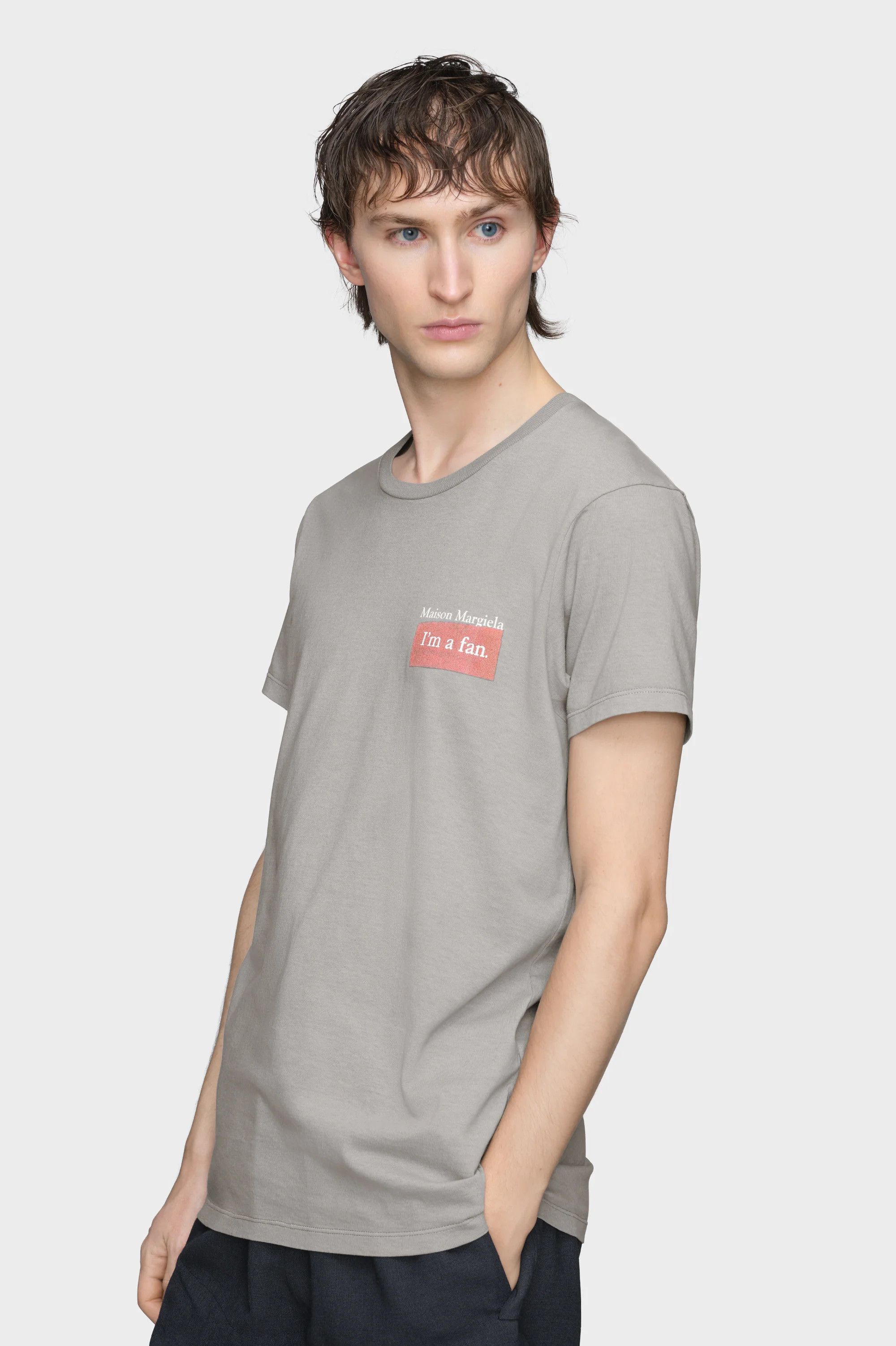 Maison Margiela o1w1db10526 Logo Patch T-Shirt in Grey Size US S / EU 44-46 / 1 - 2 Thumbnail