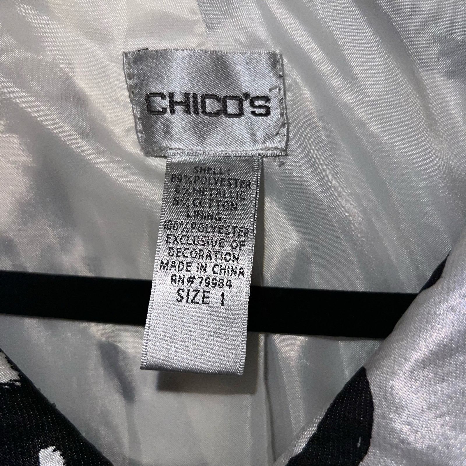 Chicos Chico's womens jacket winter Size L / US 10 / IT 46 - 2 Thumbnail
