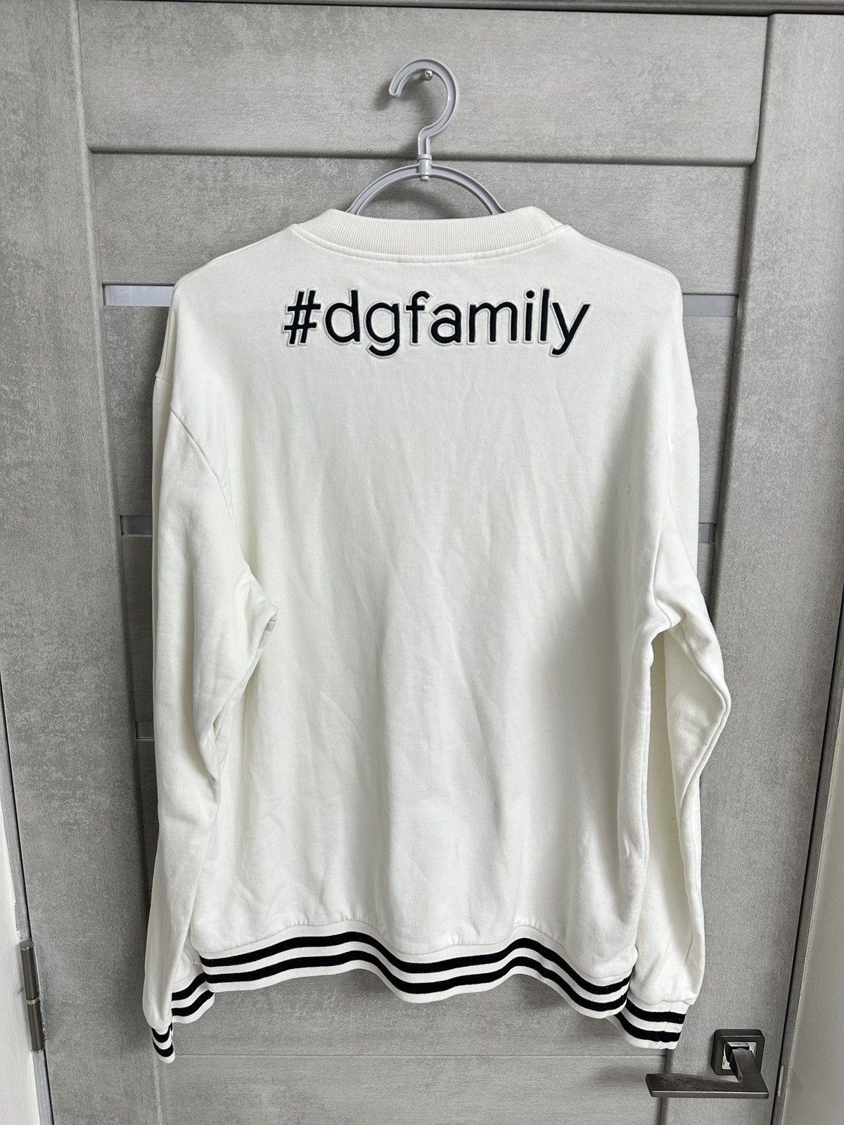Dolce & Gabbana Dolce & Gabbana White Knit Stefano Sweatshirt Size US L / EU 52-54 / 3 - 2 Thumbnail