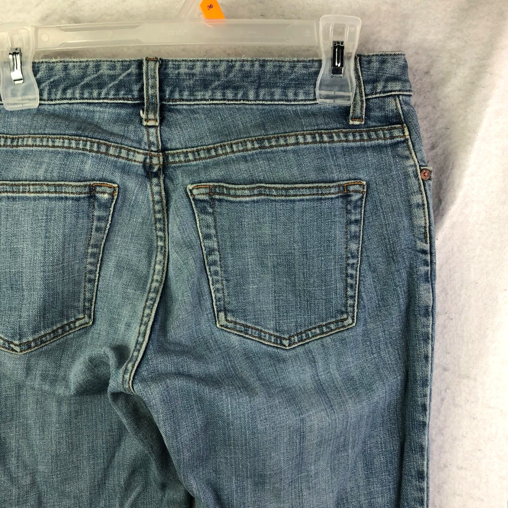 Gap VINTAGE Gap Jeans Mid Rise Bootcut Womens Size 10 Regular Blue Denim 2002 Cotton Zip Inseam 28 in Size 32" / US 10 / IT 46 - 6 Thumbnail