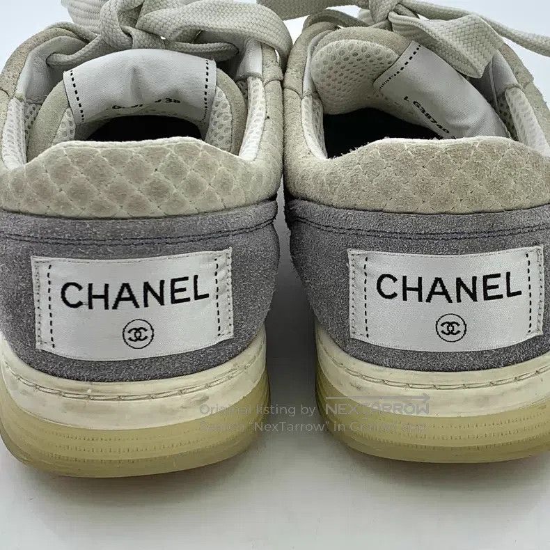 Chanel Chanel Color-matched suede diamond check-up casual flat sn Size US 7.5 / IT 37.5 - 9 Thumbnail