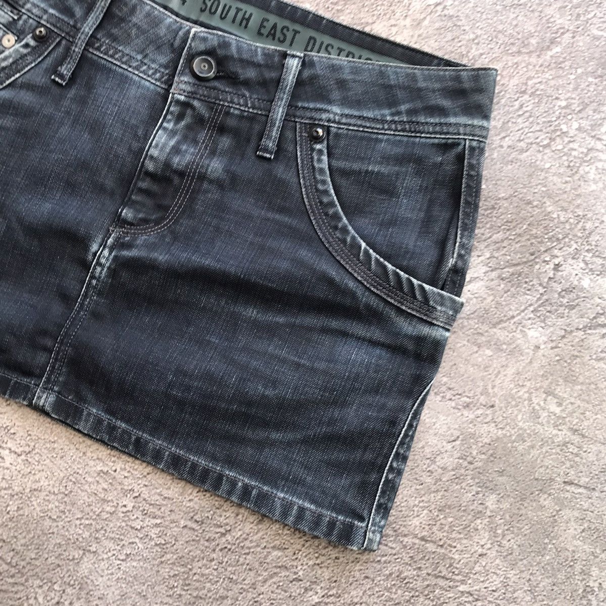 vintage mini skirt japan denim streetwear style Y2K