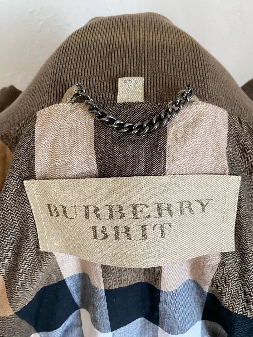 Burberry Burberry Brit Sand Suede Bomber Jacket Beige Men Size M Size US M / EU 48-50 / 2 - 13 Thumbnail