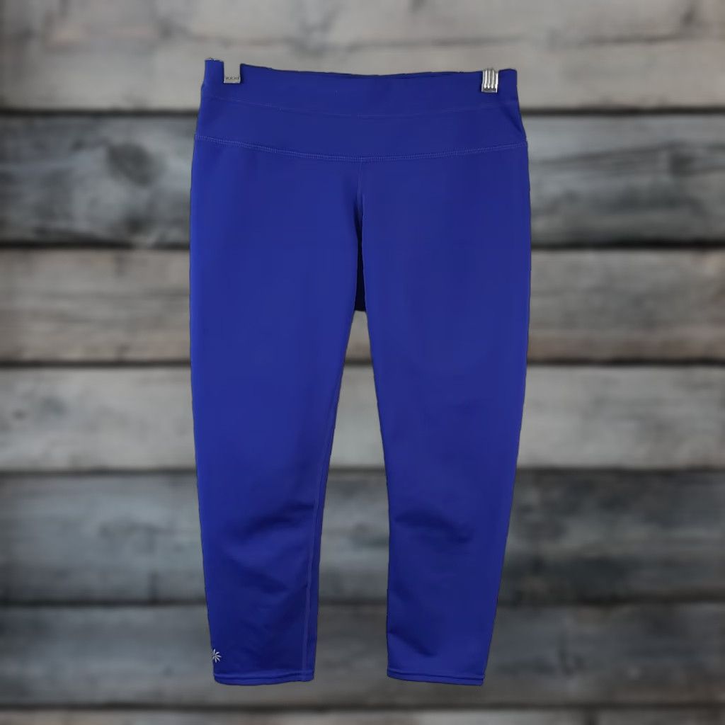 Athleta Athleta Womens Sonar Capri Leggings Sz Small Blue Zip Pocket Leggings Womens Small Capri Blue Zip Pocket Size 28" / US 6 / IT 42 - 1 Thumbnail