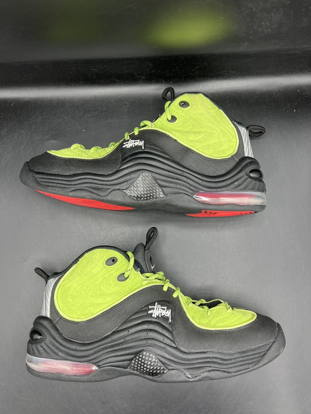 Nike × Stussy Nike x Stussy Air Penny 2 'Vivid Green' Men’s 9 DX6933-300 Size US 9 / EU 42 - 5 Thumbnail