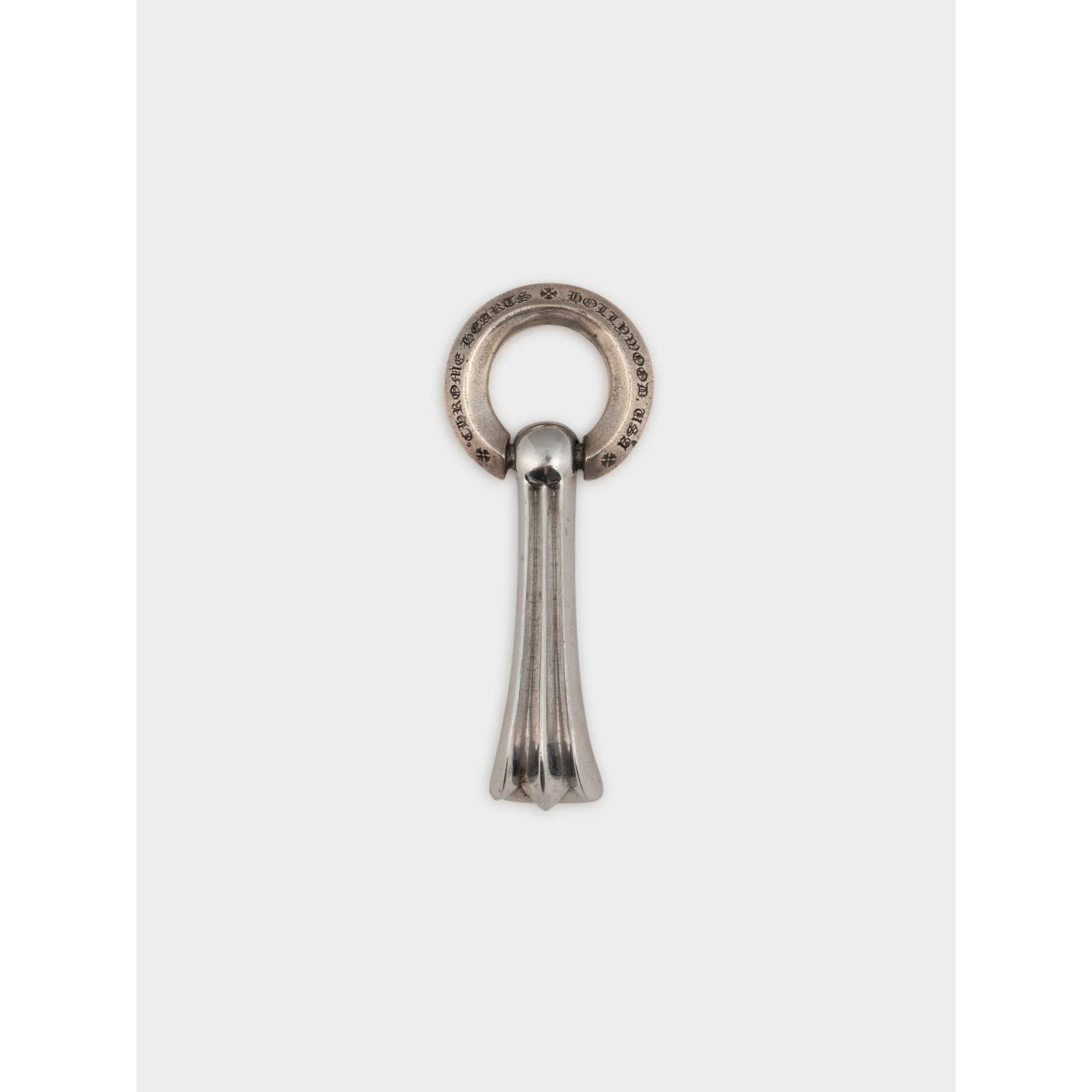 image of Chrome Hearts Crosstail Bottle Opener Keychain in Silver, Men's