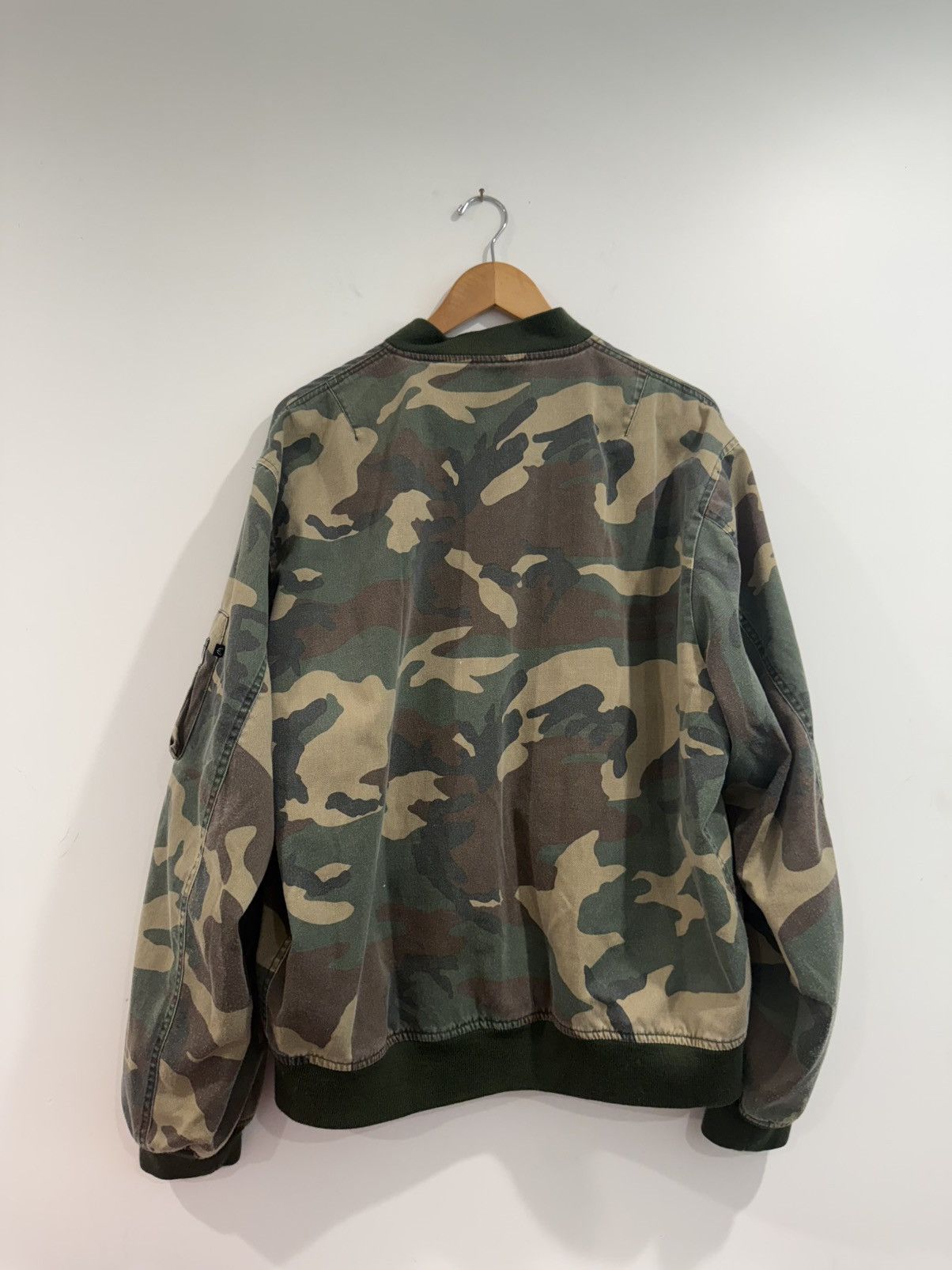 Fostex Garments Washed Green Bomber - Raf Simons Blank