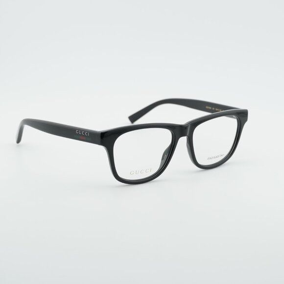 Gucci Gucci GG2108O 001 Eyeglasses Black 55mm Square Frame Size ONE SIZE - 3 Thumbnail