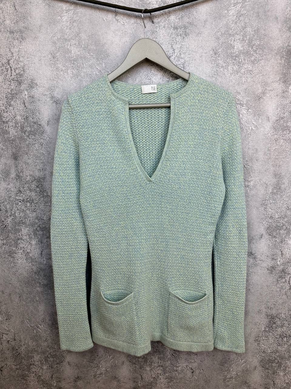 Tse TSE 100% Cashmere Split Neck Sweater Knit Pullover Jumper Size S / US 4 / IT 40 - 1 Thumbnail