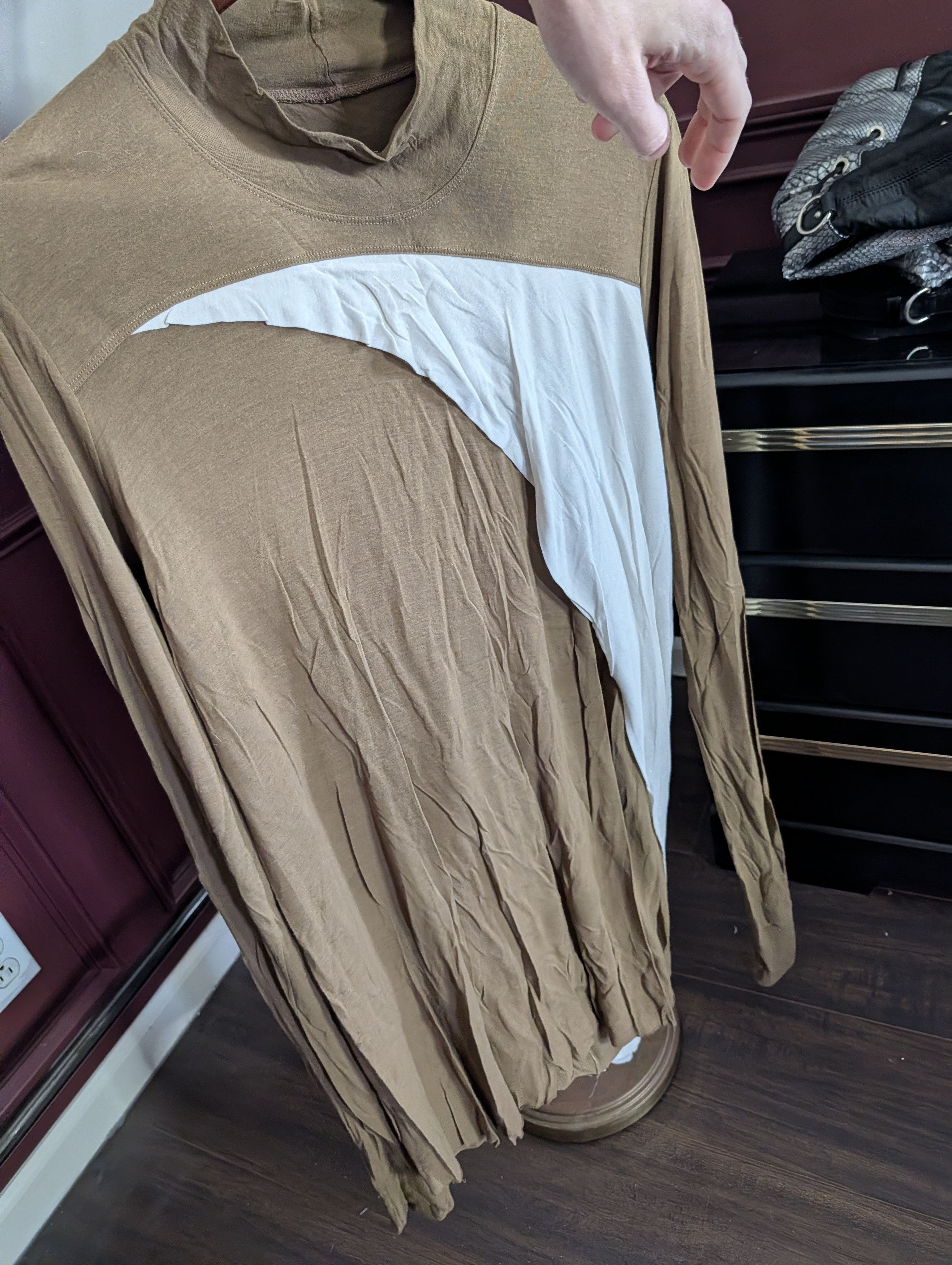 Rick Owens FW15 Sphinx layered draped virgin wool longline sweater Size US M / EU 48-50 / 2 - 5 Thumbnail