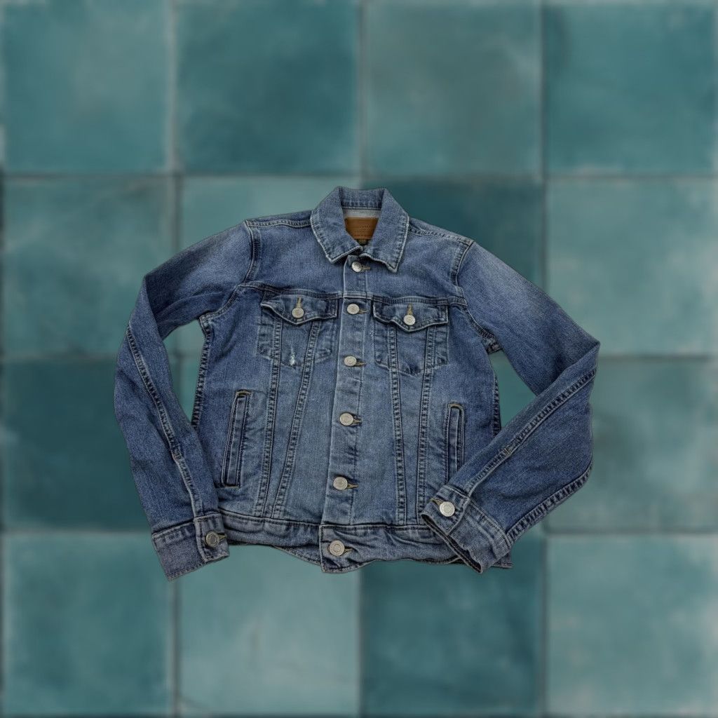Lucky Brand Lucky Brand Jacket Womens XS Blue Denim Tomboy Trucker Button Front Casual Size XS / US 0-2 / IT 36-38 - 1 Thumbnail