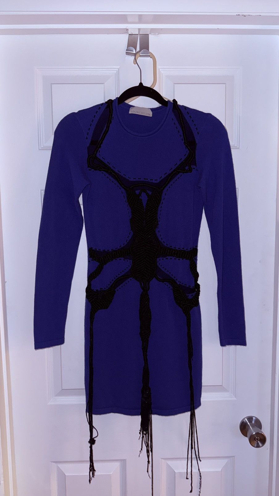 Louise Goldin Colorblock Pattern Mini Dress