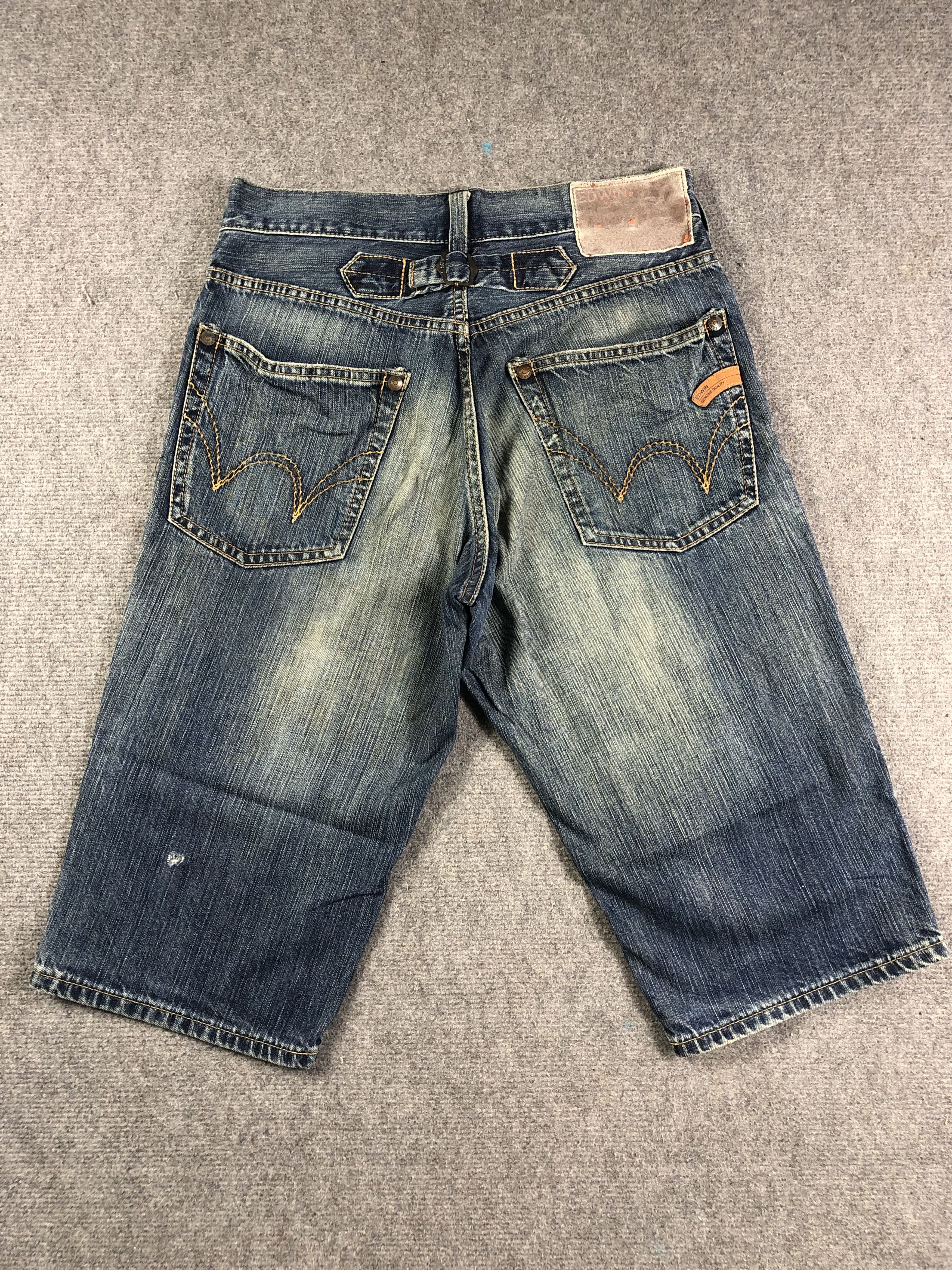 Other Edwin Wash Blue Short Jeans 30x15.5 Size US 30 / EU 46 - 13 Thumbnail