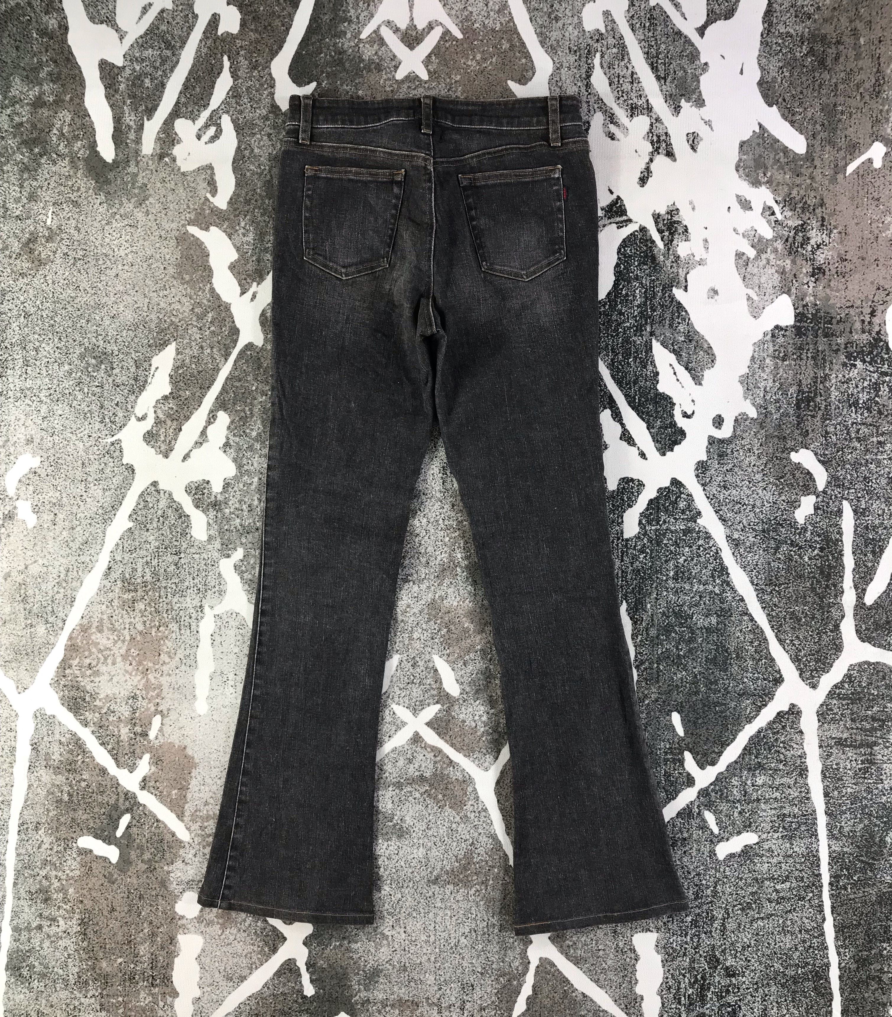 Japanese Brand Sweet Camel Jeans Faded Black Flare Denim KJ1736 Size 28" / US 6 / IT 42 - 2 Thumbnail
