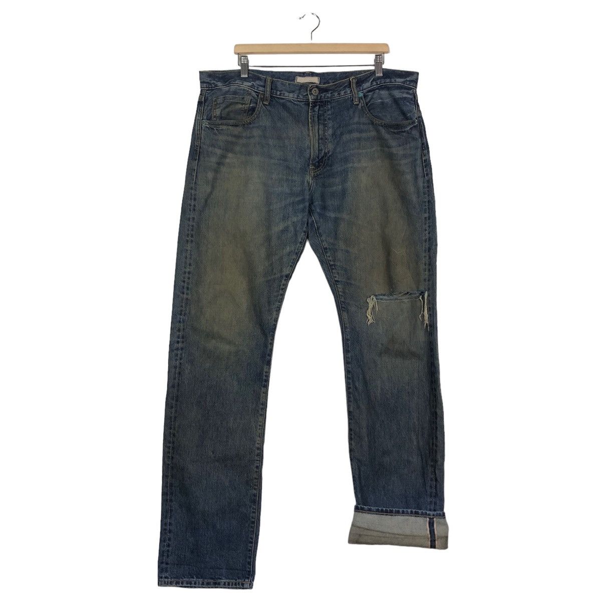 Japanese Brand 🔥Vintage Denim Jeans Uniqlo Japan Issey Miyake Size US 40 / EU 56 - 13 Thumbnail