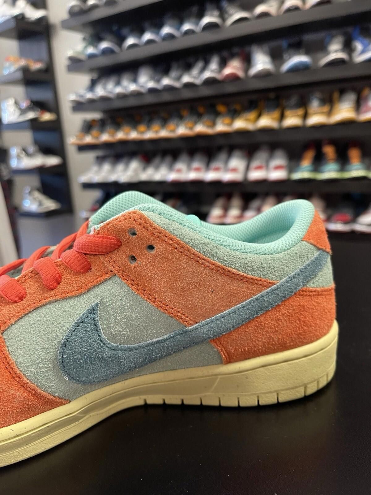 Nike Size 10 - Nike SB Dunk Low Pro PRM Orange Emerald Rise Noise Size US 10 / EU 43 - 6 Thumbnail