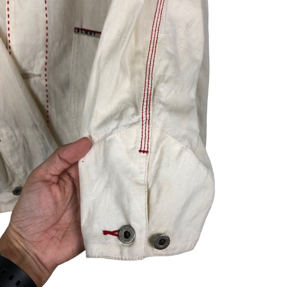 Japanese Brand 🔥Vintage Karl Helmut Japan Double Pocket Chore Jacket Size US L / EU 52-54 / 3 - 15 Thumbnail