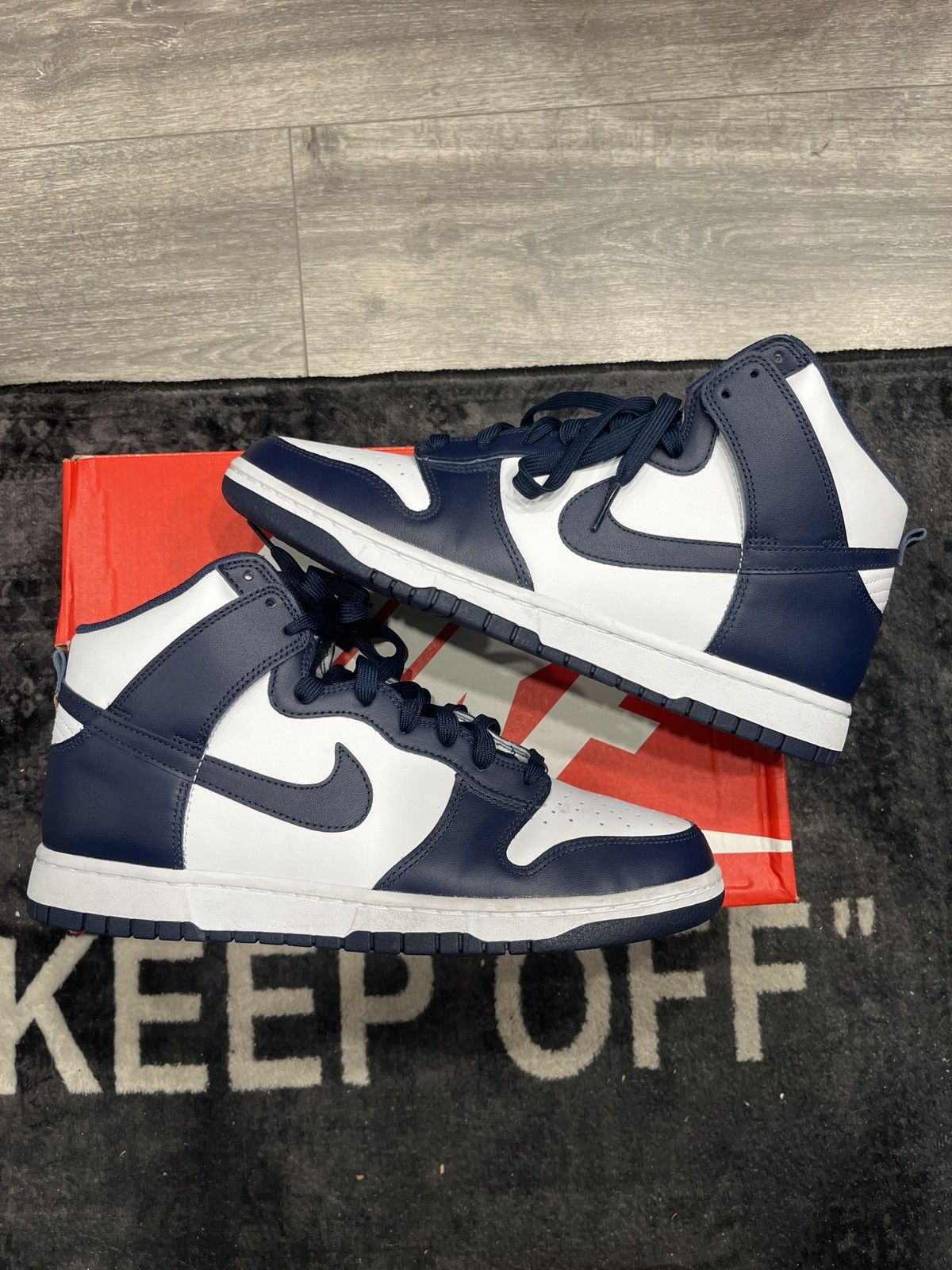 Nike × Vintage Nike dunk Navy Size US 11 / EU 44 - 1 Thumbnail