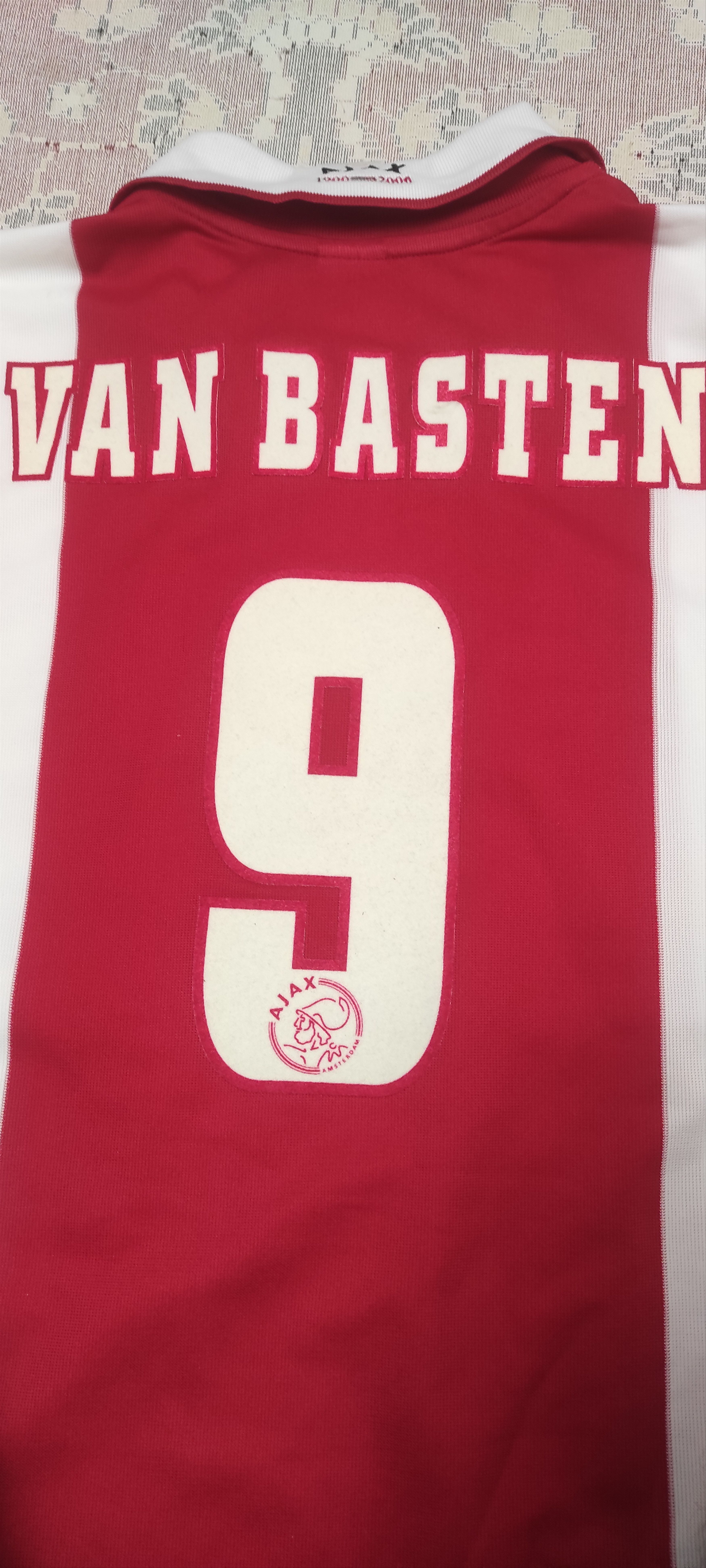 Adidas Ajax #9 Van Basten Home football shirt 1999 - 2000 Rare Size US L / EU 52-54 / 3 - 5 Thumbnail