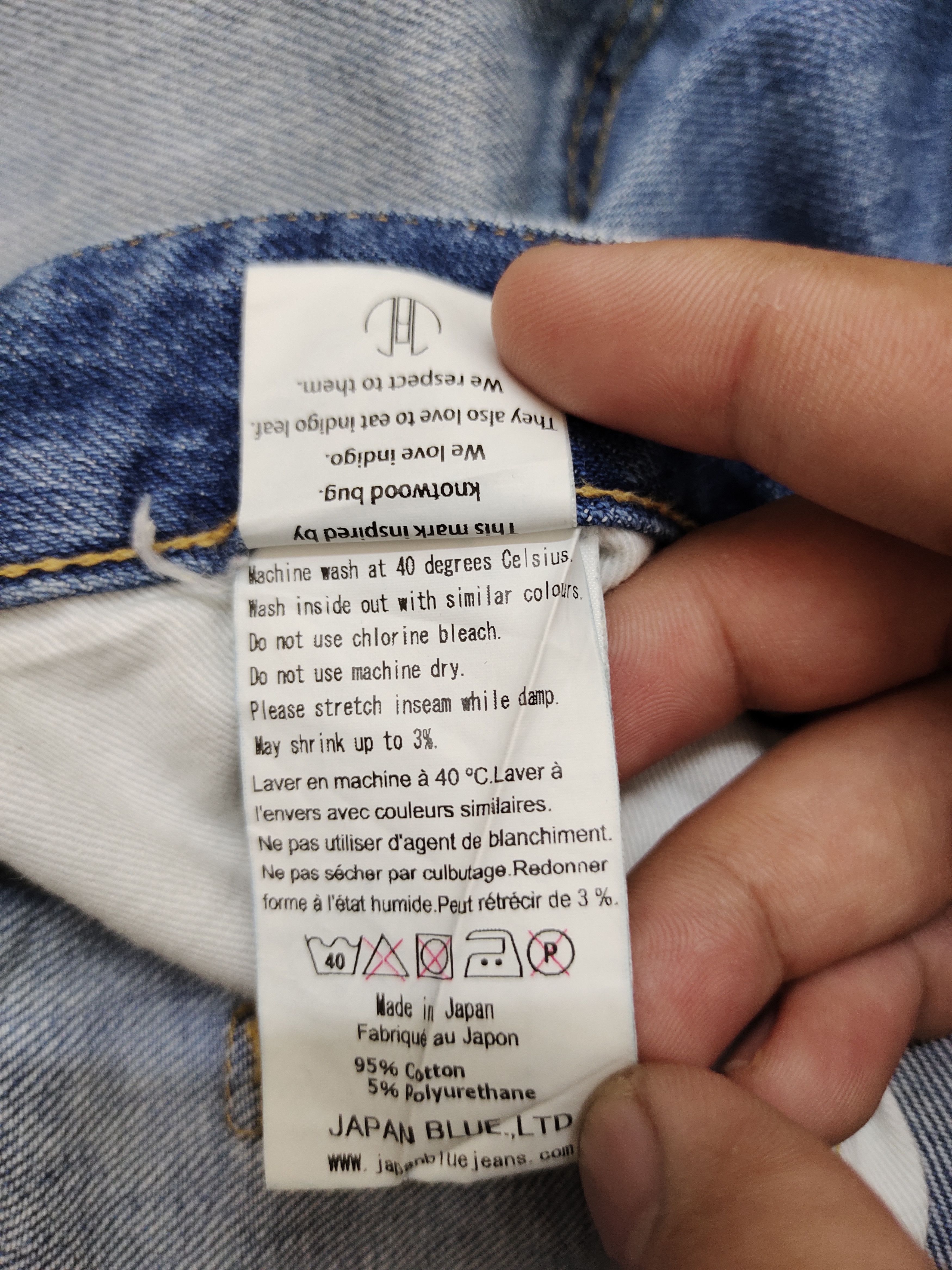Japan Blue Japan Blue 'Long Beach' Denim Pants Straight Tight Size US 32 / EU 48 - 17 Thumbnail