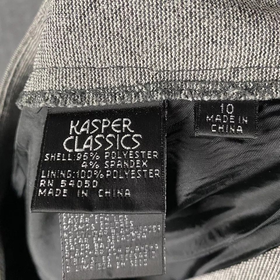 Kasper Kasper Classics Suit Pants Women's Size 10 Gray Adults Size 32" / US 10 / IT 46 - 8 Thumbnail