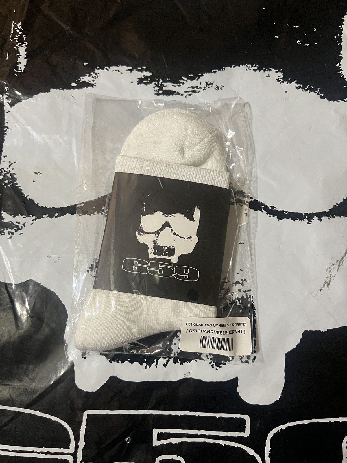 G59 Records G59 Records razor V guarding my heel white socks Size ONE SIZE - 2 Thumbnail